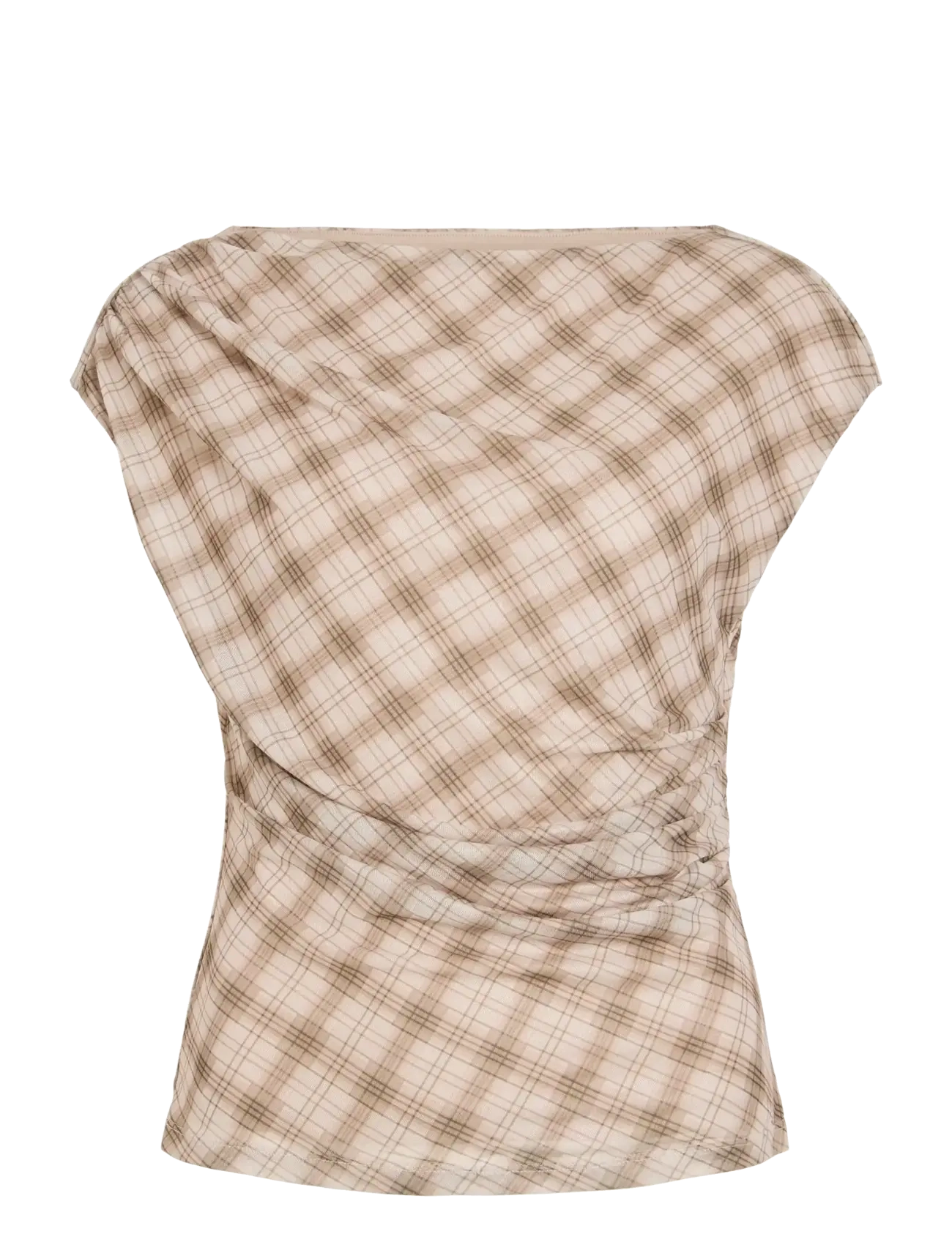 VILA Viidem C/S O-Neck Oberteil Braun - XS - Damen