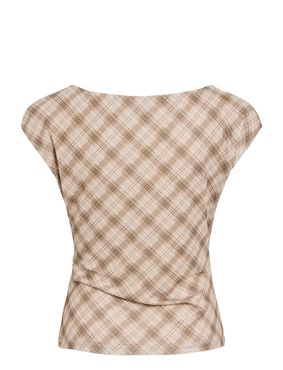 Vila - VIIDEM C/S O-NECK TOP - Ärmellose blusen - cement - 1
