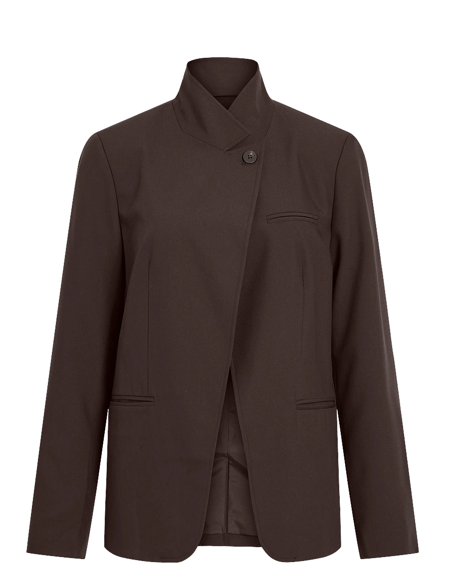Vila - VIBEATA L/S BLAZER - enkelknäppta kavajer - coffee bean - 0