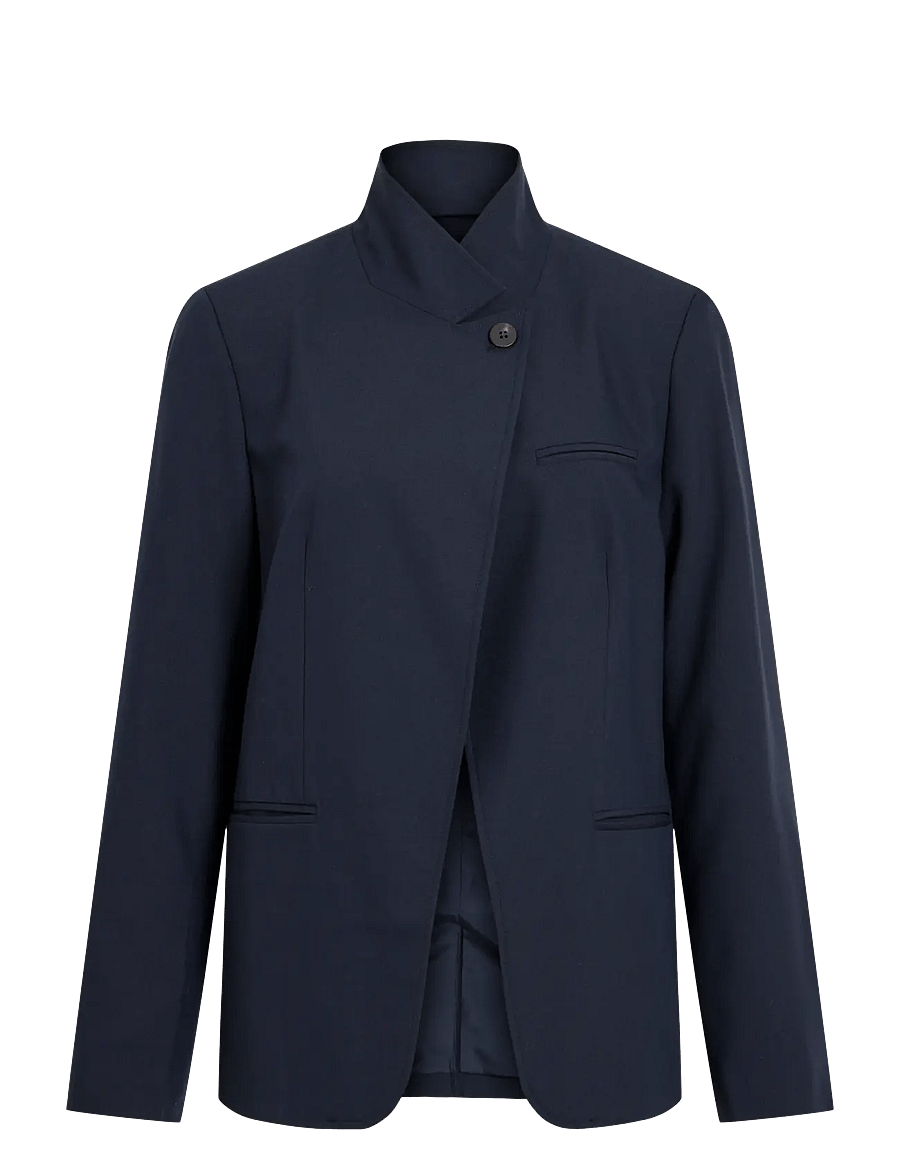Vila - VIBEATA L/S BLAZER - enkeltradede blazere - navy blazer - 0
