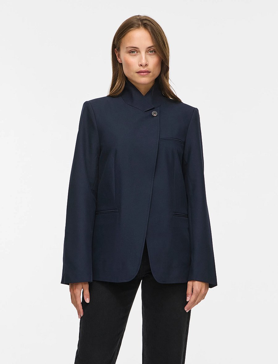 Vila - VIBEATA L/S BLAZER - enkelknäppta kavajer - navy blazer - 0