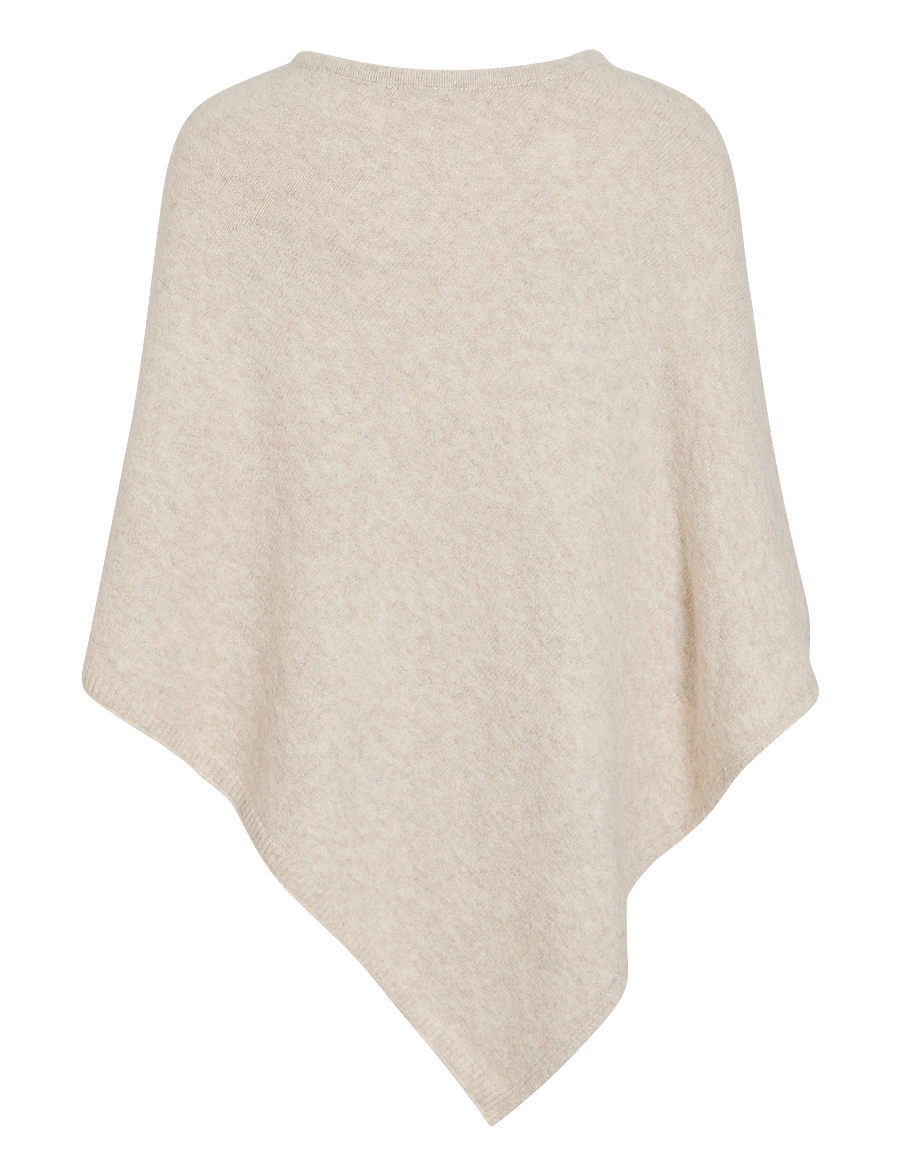 Vila - VIMISA PONCHO/KA - vinterjackor - natural melange - 1