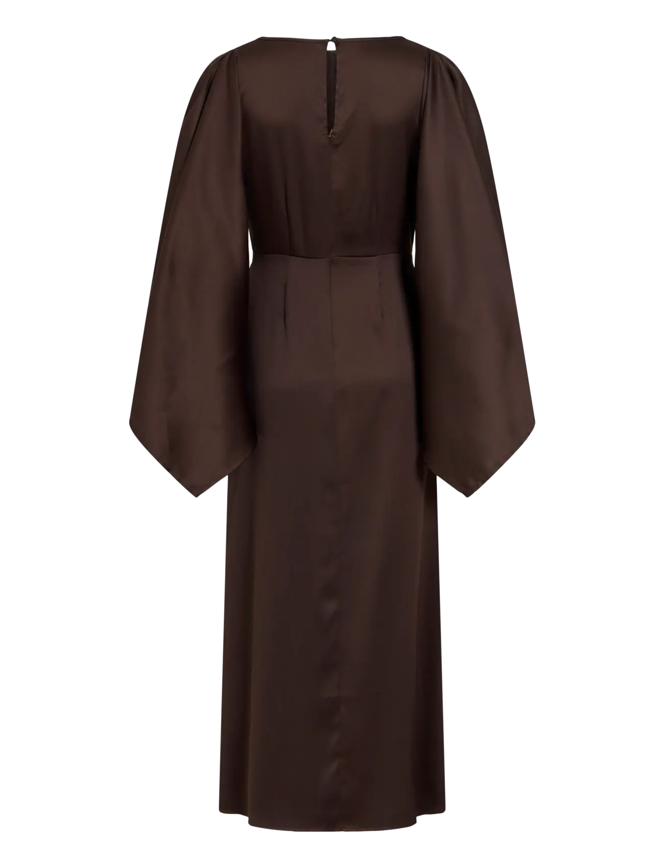 Vila - VICRAZY O-NECK ANKLE DRESS/PTY/KA - coffee bean - 1