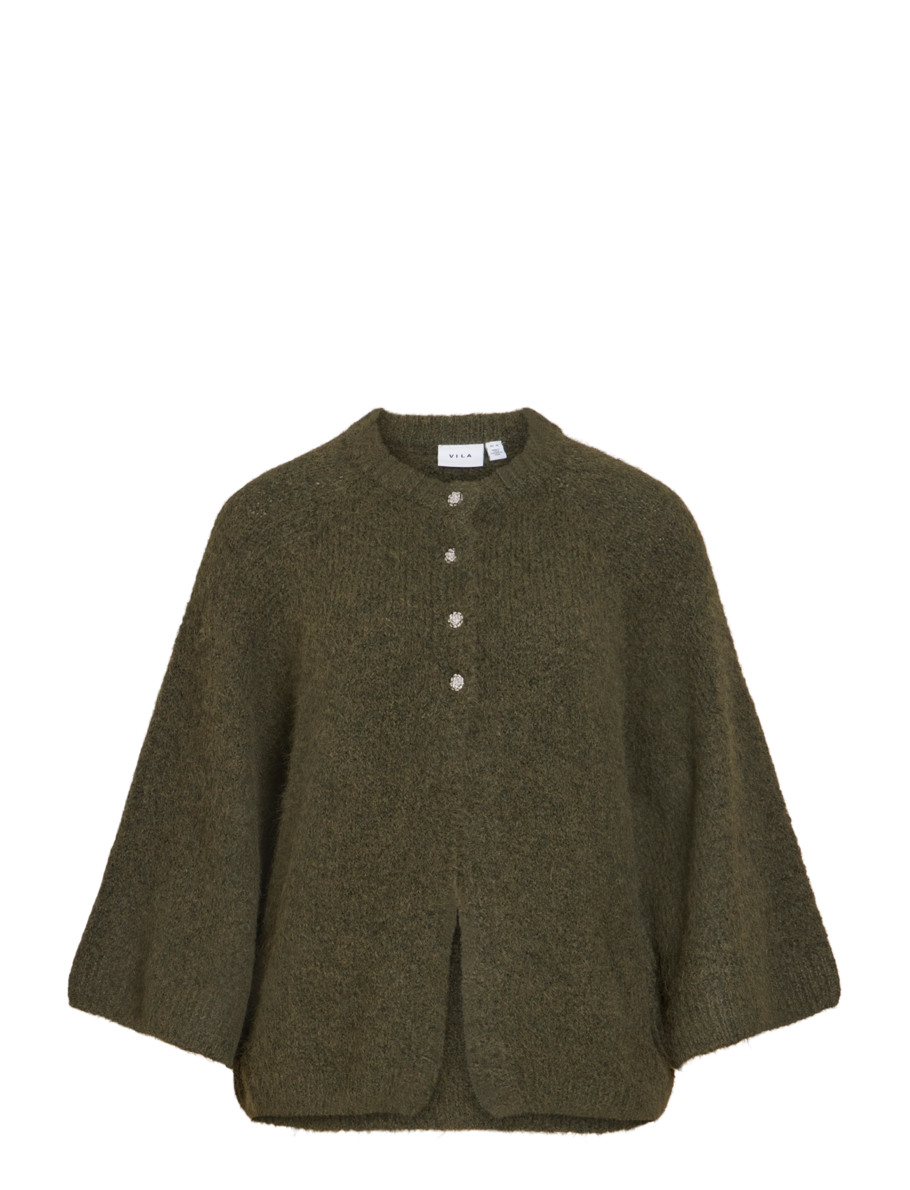 Vila VIBOWS 3/4 KNIT CARDIGAN/LN/1 - Kleidung - FOREST NIGHT / green