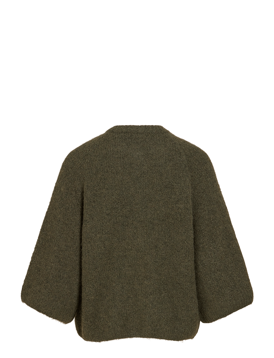 Vila - VIBOWS 3/4 KNIT CARDIGAN/LN/1 - forest night - 2