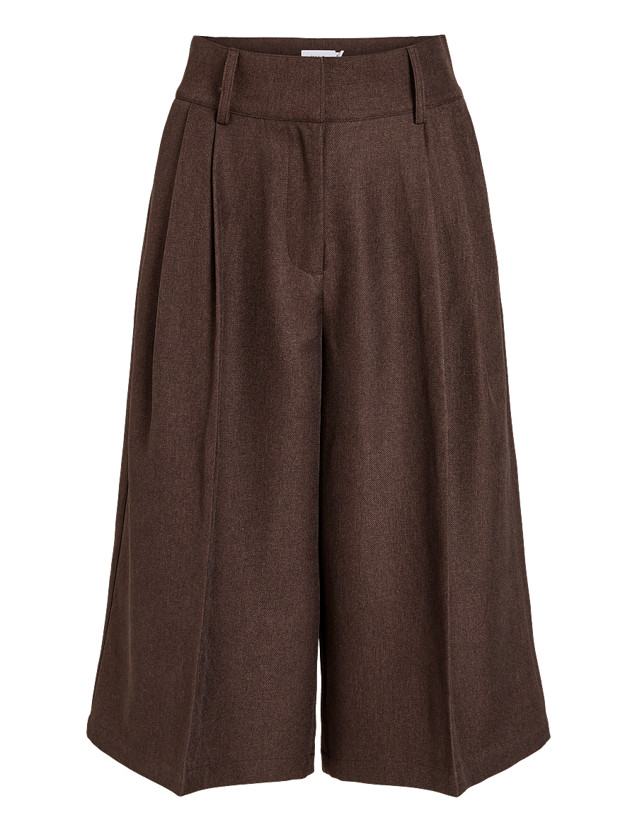 Vila - VIJAGGI HW TAILORED CULOTTE - culottes - coffee bean - 0