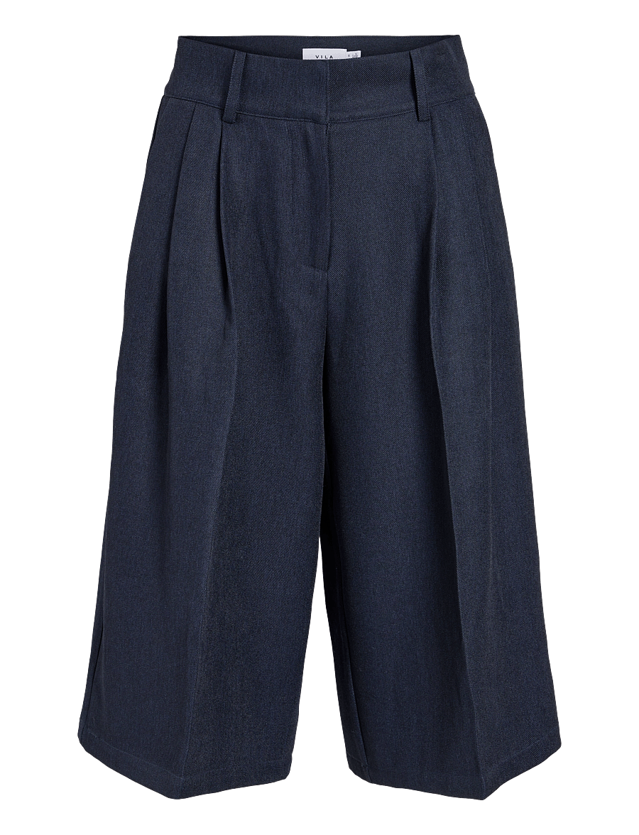 Vila - VIJAGGI HW TAILORED CULOTTE - culottes - navy blazer - 0