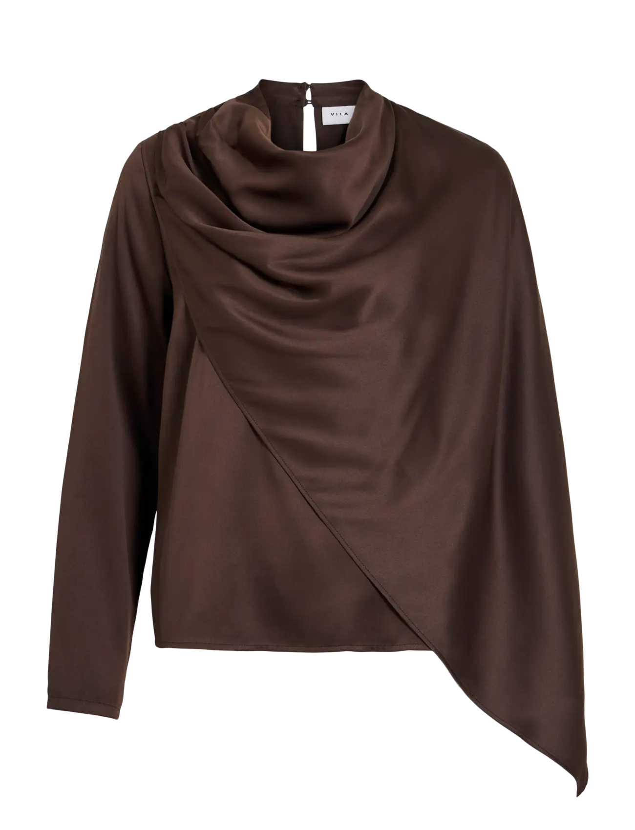Vila VICRAZY CAPE TOP/PTY/KA - Bluser & Skjorter - COFFEE BEAN / brown