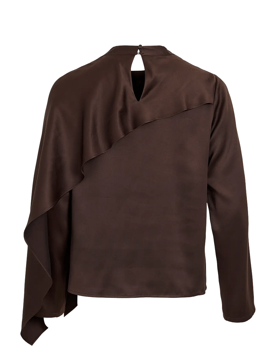 Vila - VICRAZY CAPE TOP/PTY/KA - coffee bean - 1