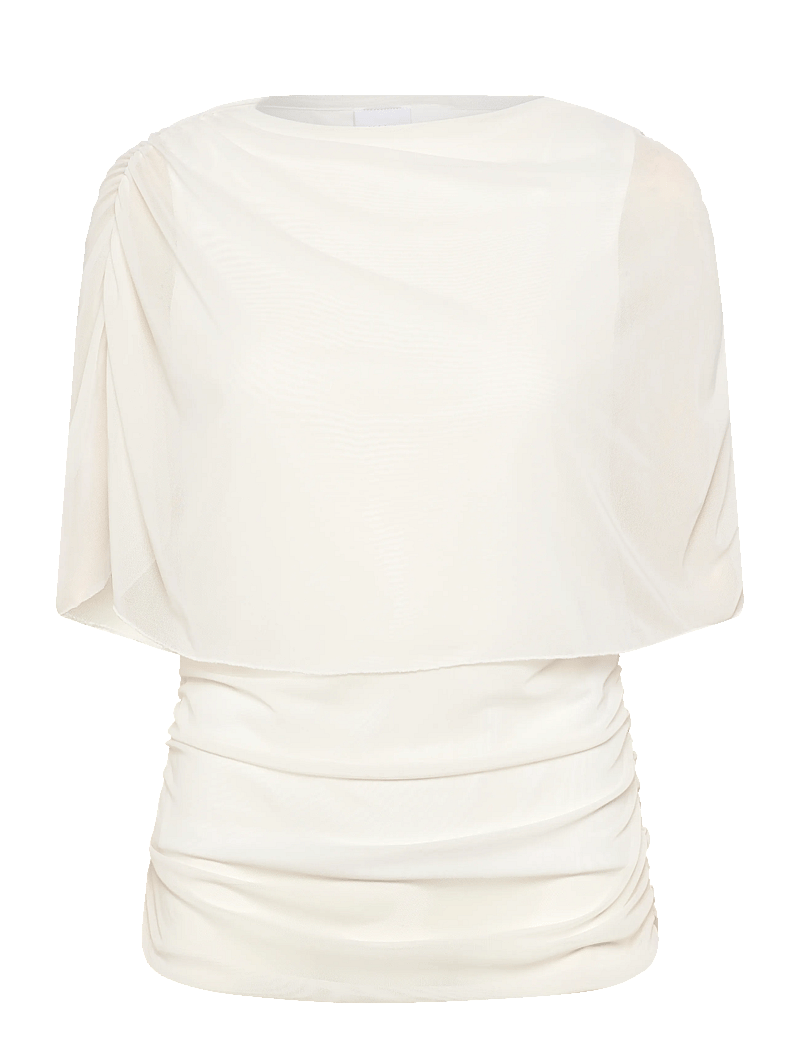 Vila - VILISSY S/L MESH TOP - Ärmellose tops - cloud dancer - 0