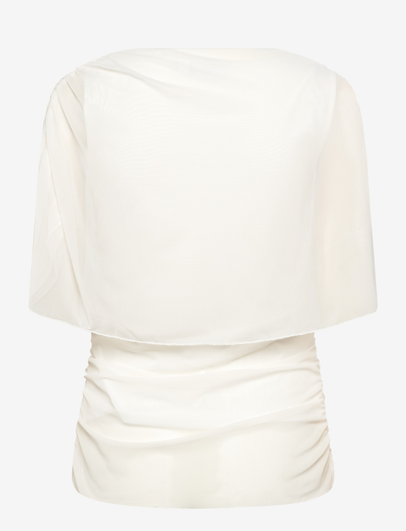 Vila - VILISSY S/L MESH TOP - laveste priser - cloud dancer - 1