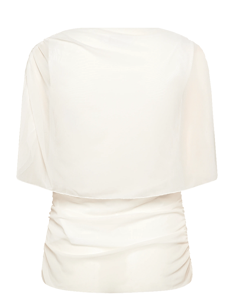 Vila - VILISSY S/L MESH TOP - Ärmellose tops - cloud dancer - 1