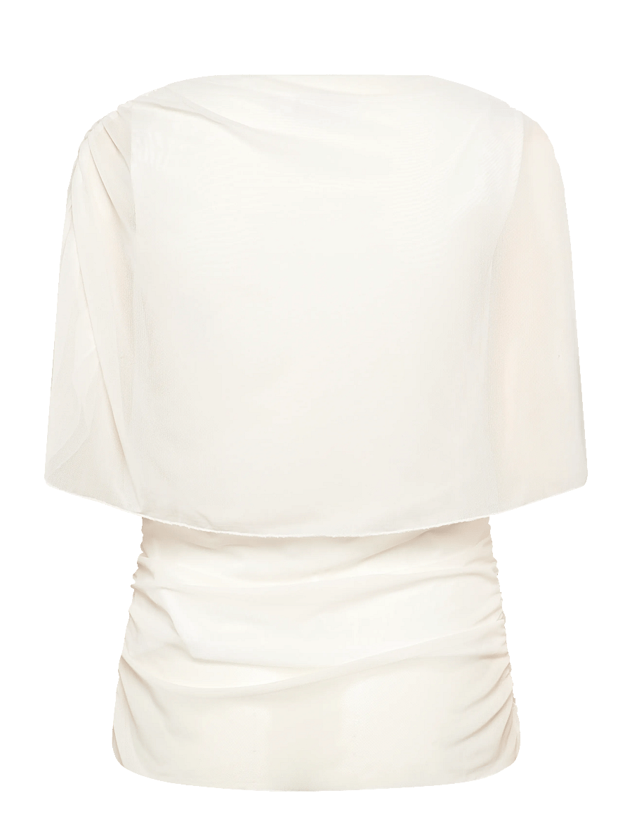Vila - VILISSY S/L MESH TOP - Ärmellose tops - cloud dancer - 1