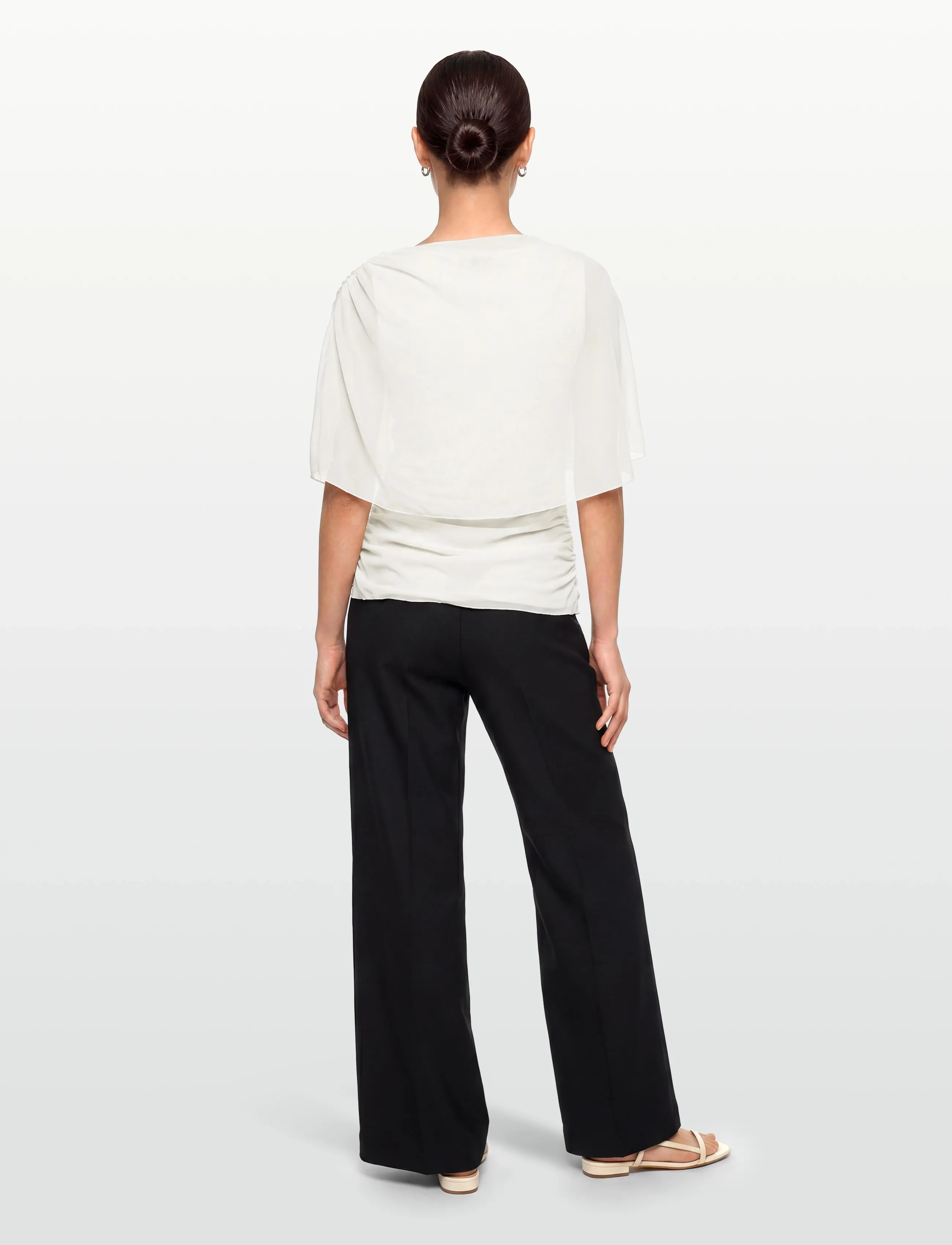Vila - VILISSY S/L MESH TOP - lowest prices - cloud dancer - 4