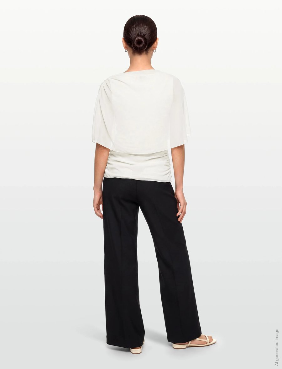 Vila - VILISSY S/L MESH TOP - Ärmellose tops - cloud dancer - 4