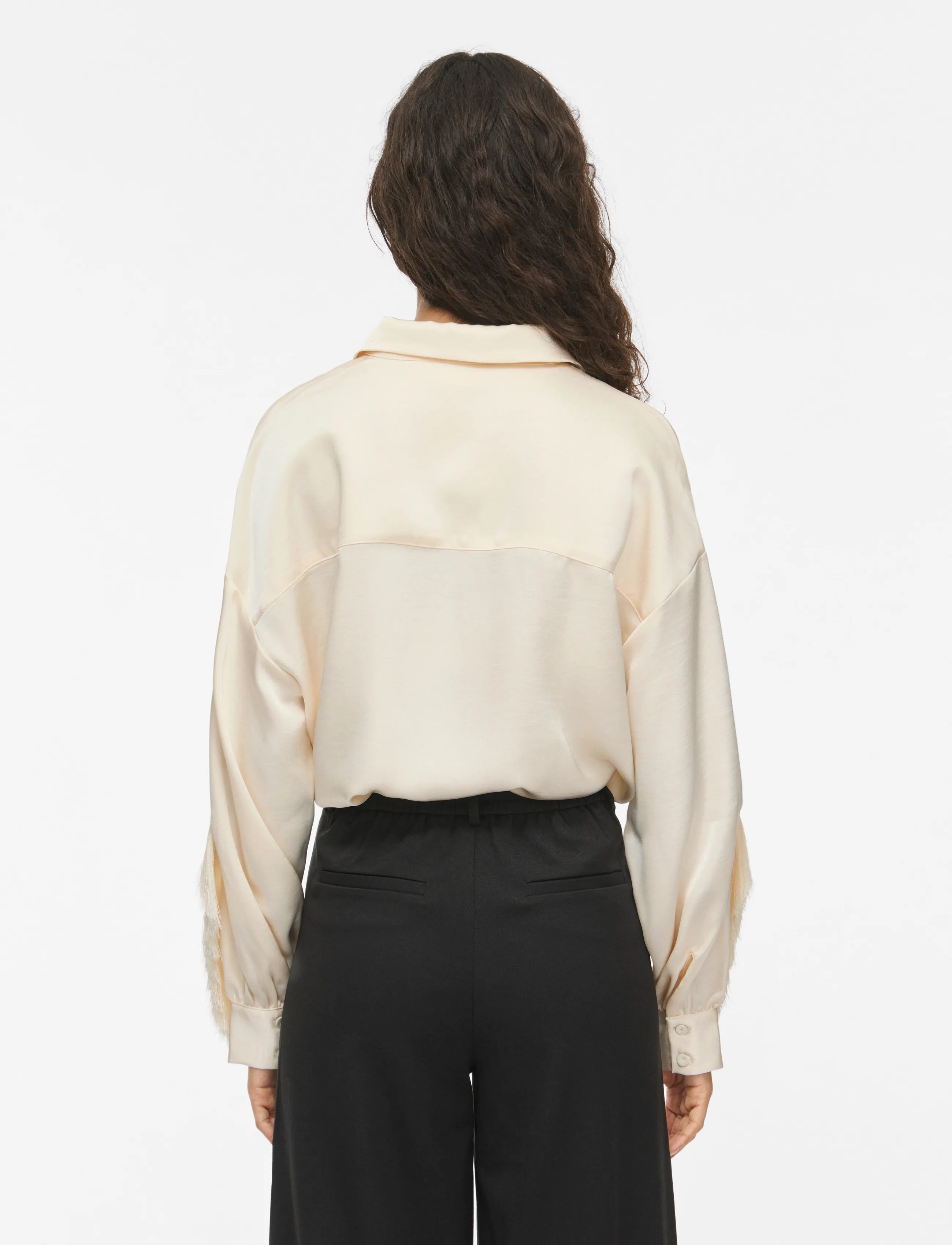 Vila - VIRALFINE L/S SHIRT - birch - 3