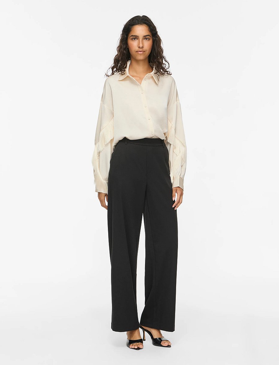 Vila - VIRALFINE L/S SHIRT - langärmlige hemden - birch - 4