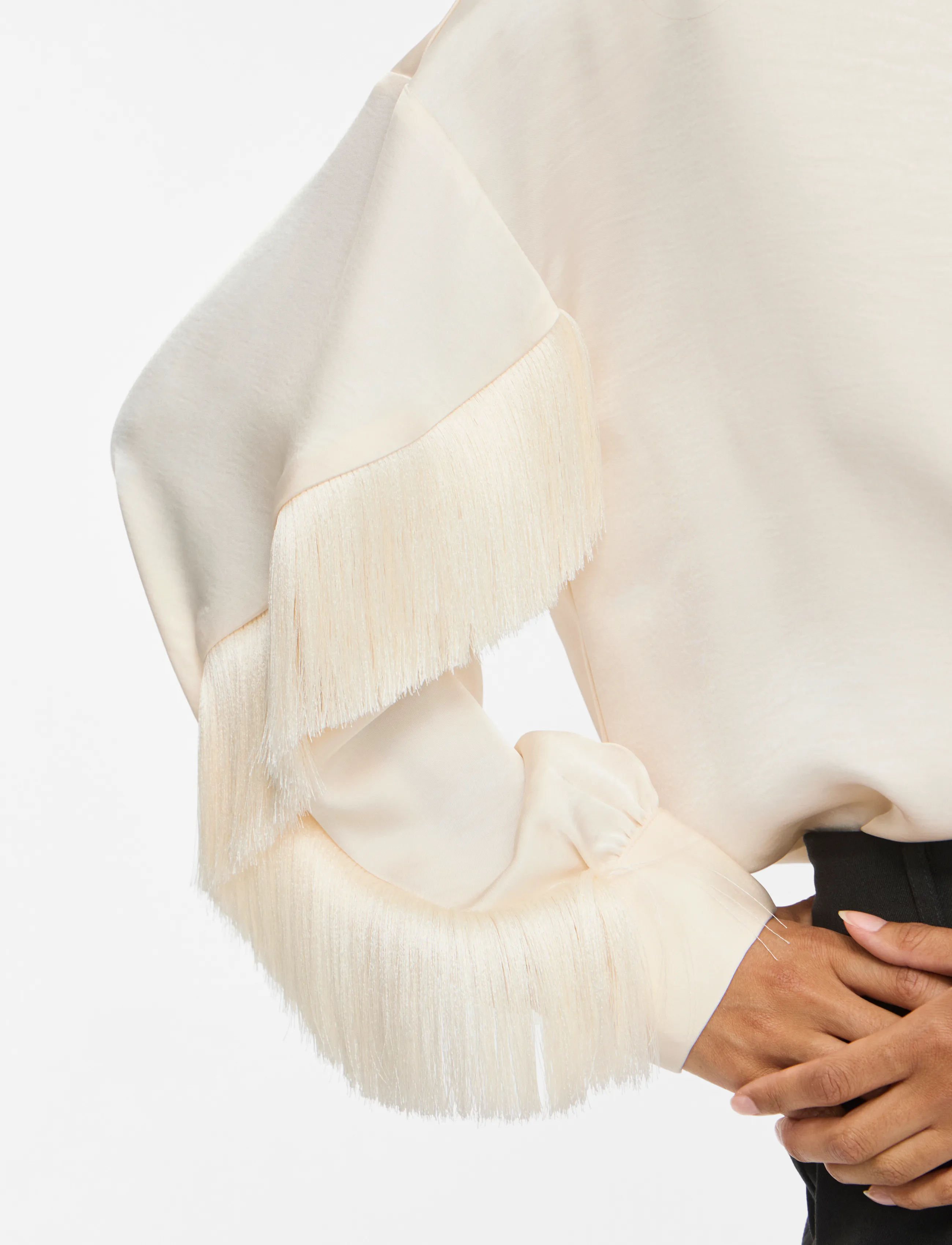 Vila - VIRALFINE L/S SHIRT - birch - 5