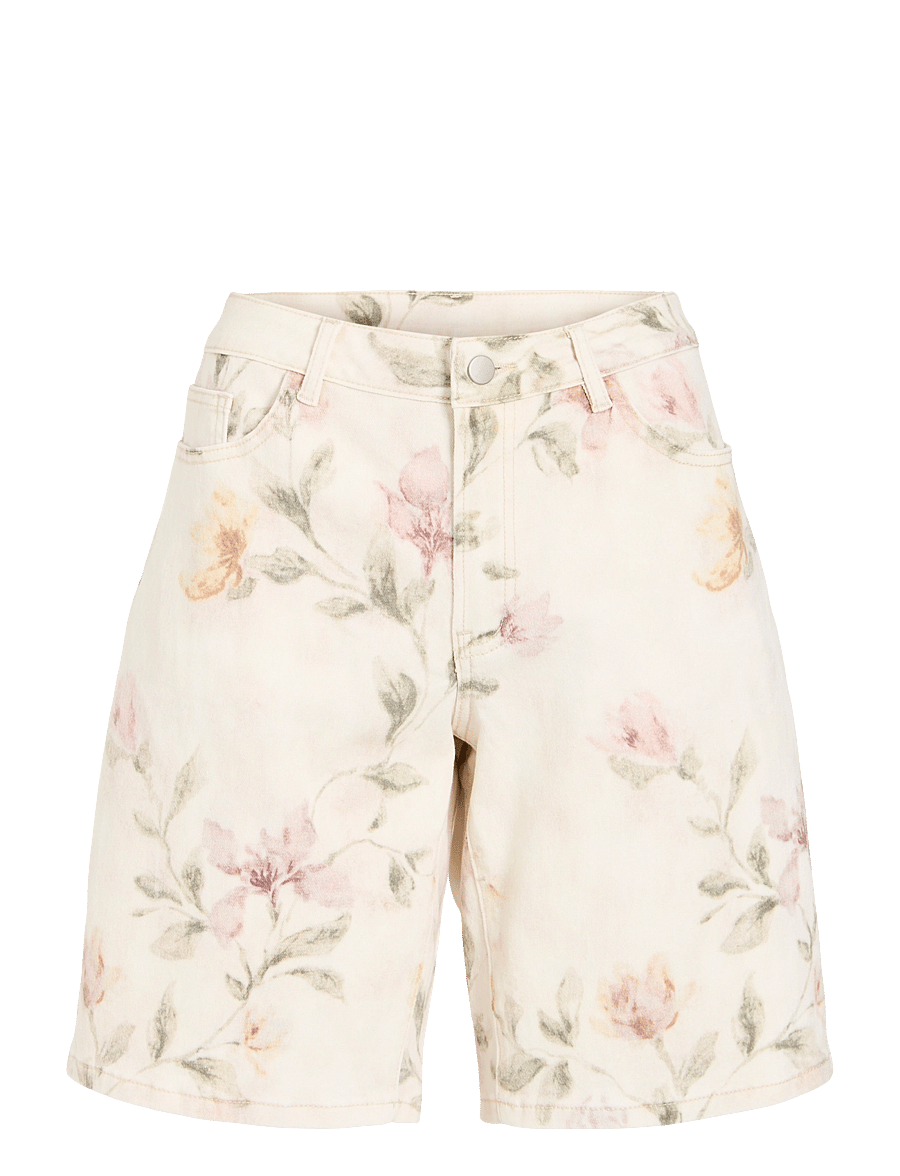 Vila - VICHIA RW BERMUDA SHORTS - jeansshorts - birch - 1