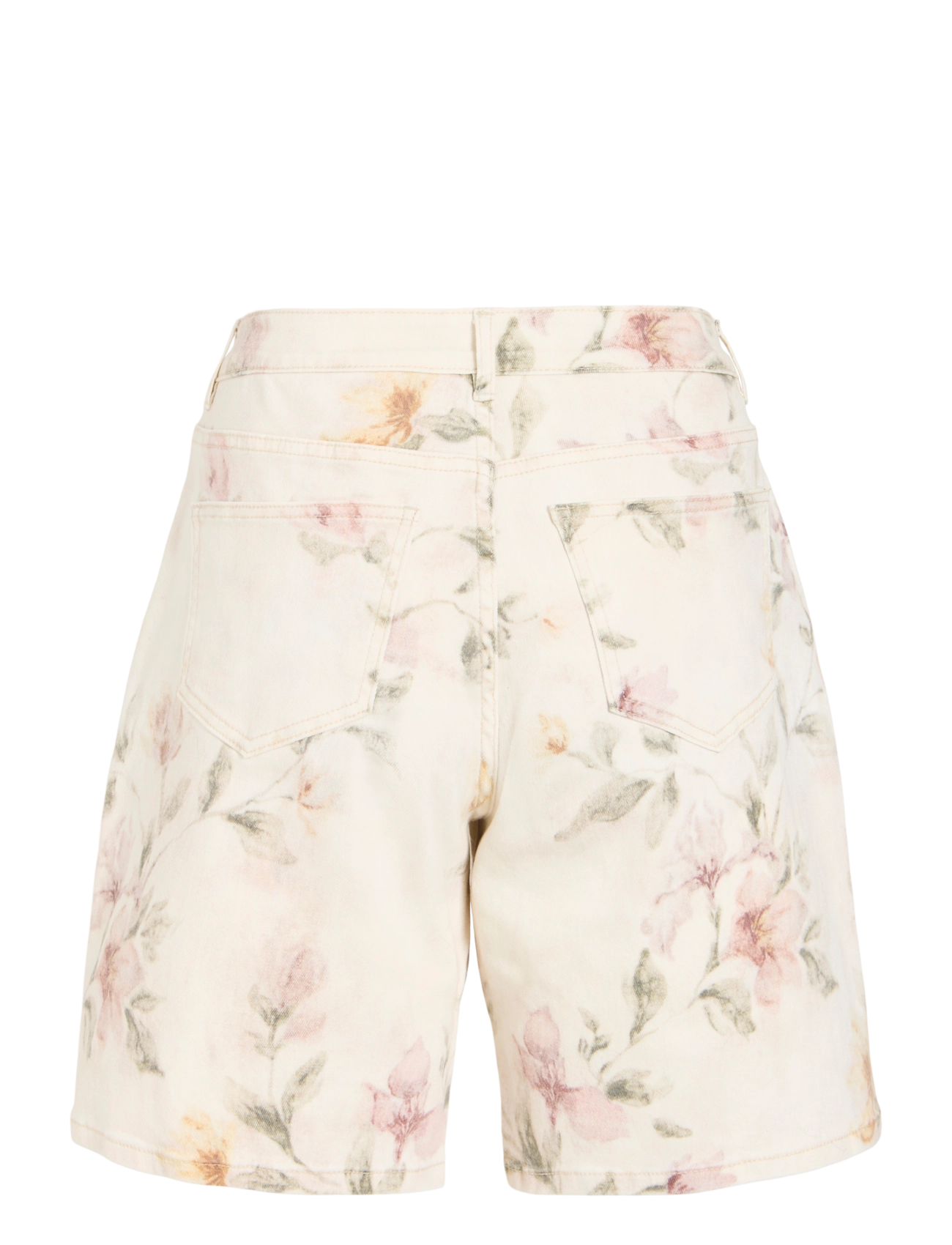 Vila - VICHIA RW BERMUDA SHORTS - jeansshorts - birch - 2