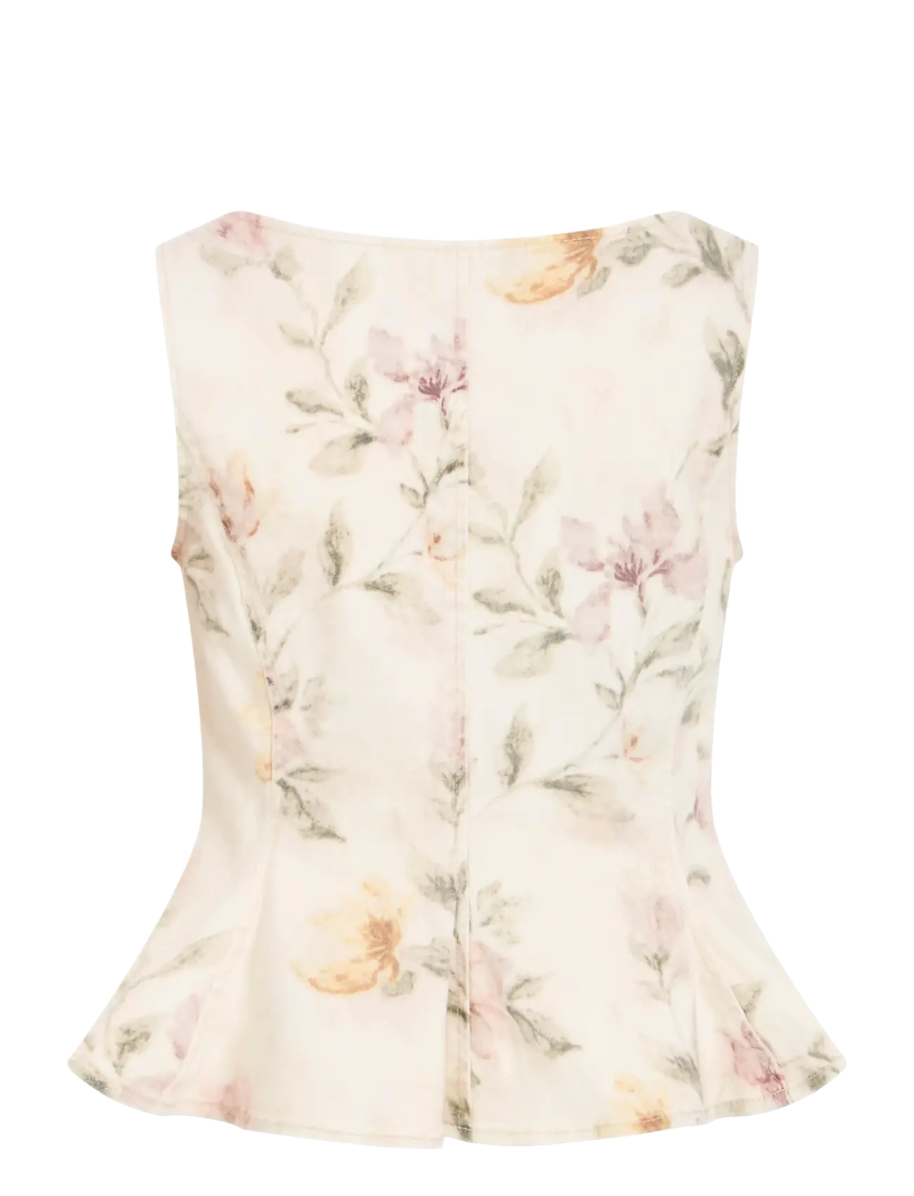 Vila - VICHIA S/L PEPLUM TOP - Ärmellose tops - birch - 2