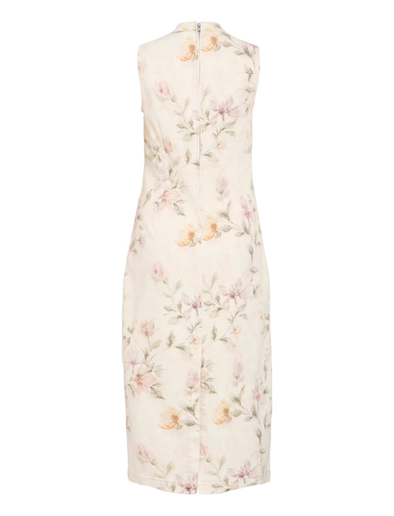 Vila - VICHIA S/L O-NECK MIDI DRESS - sommarklänningar - birch - 2