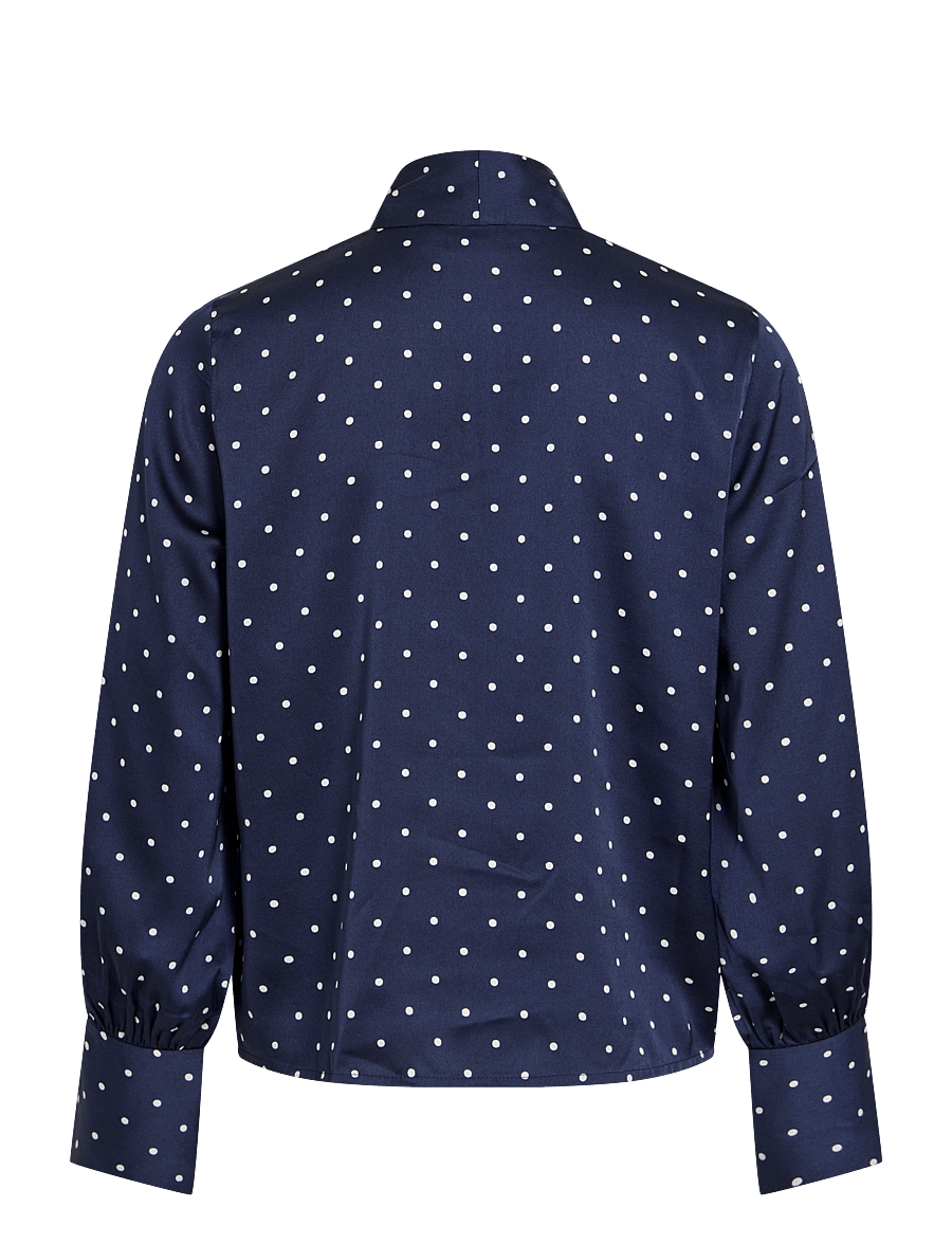 Vila - VIALBERTE L/S TOP - long sleeved blouses - navy blazer - 1