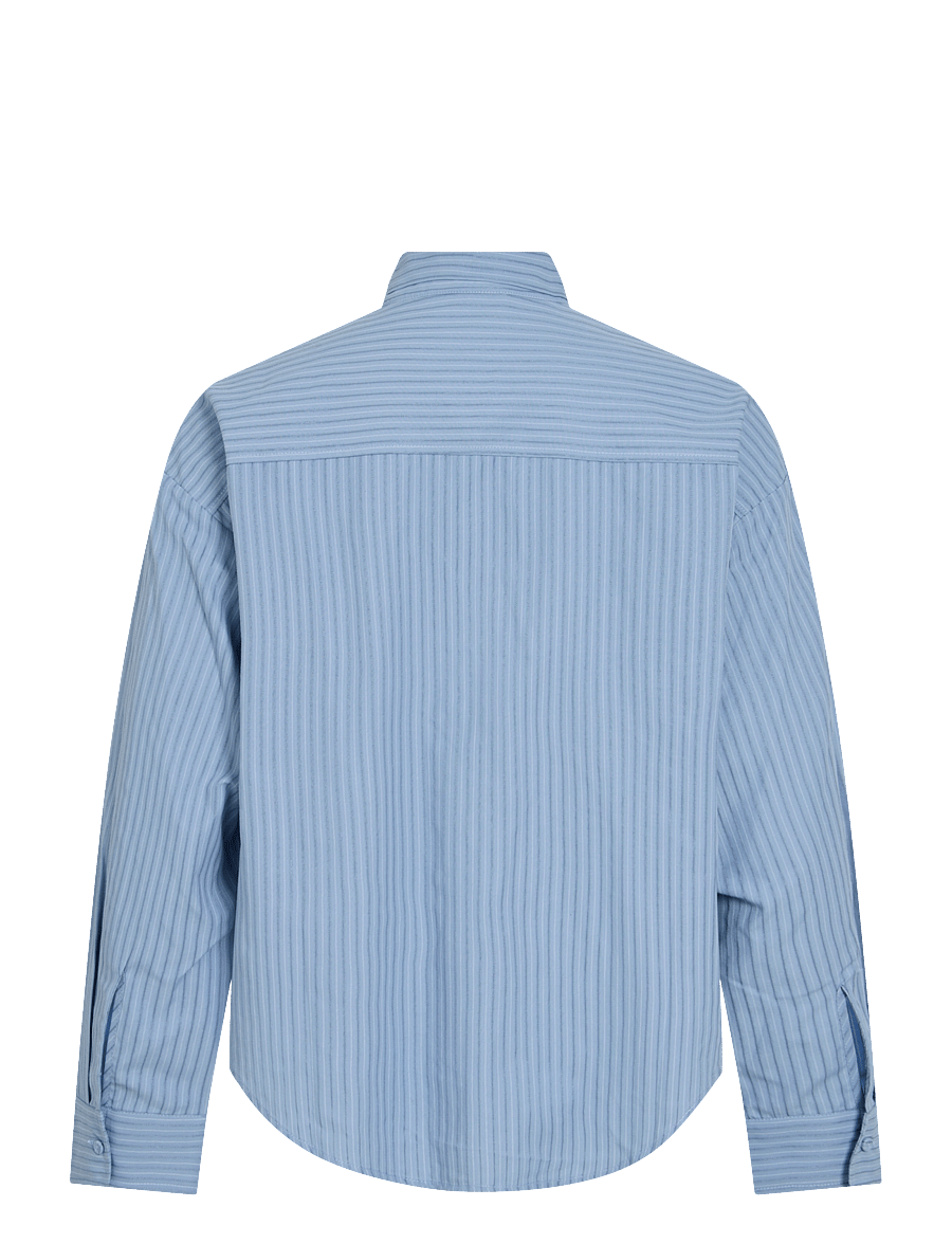 Vila - VIJURY LS SHIRT - long-sleeved shirts - blue shadow - 1