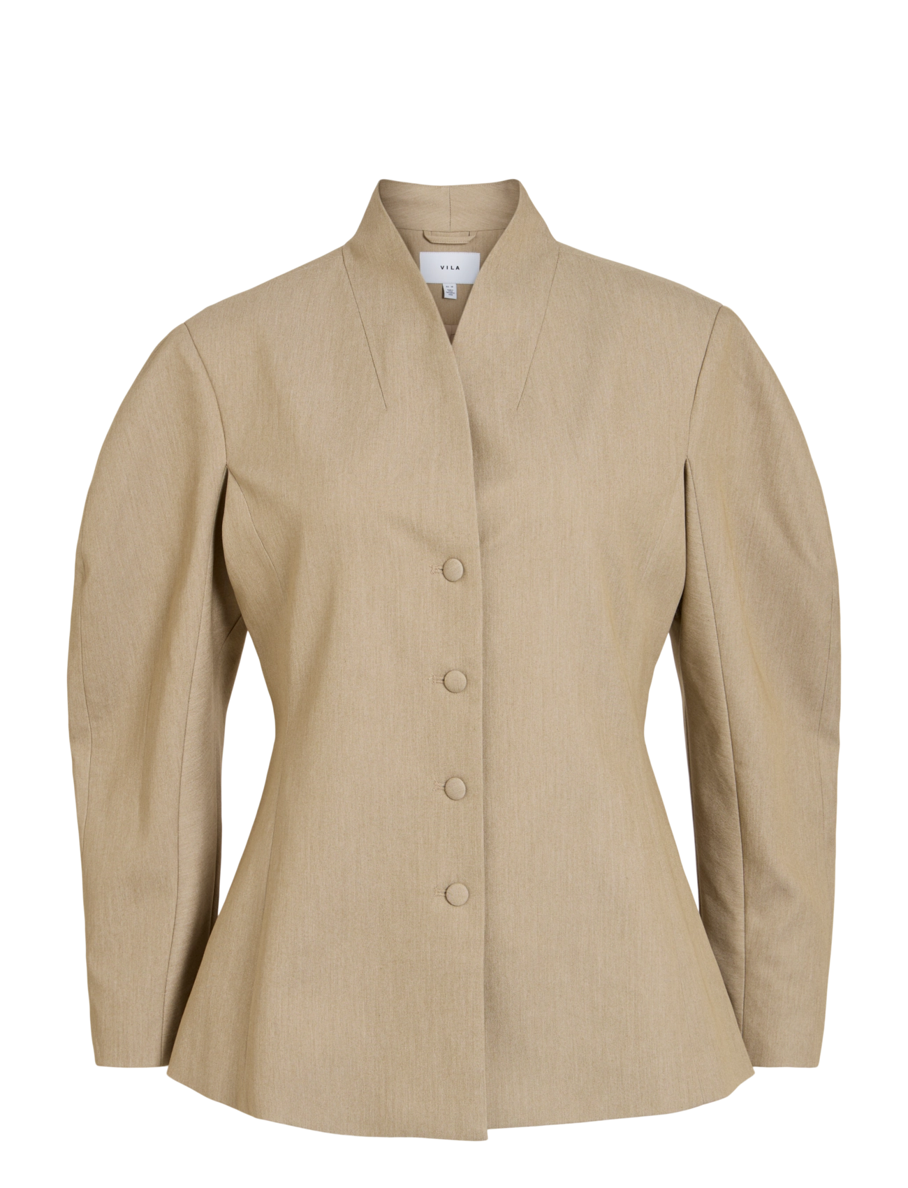 Vila VIEPONINE L/S BLAZER - Fashion Trends - NATURAL MELANGE / beige