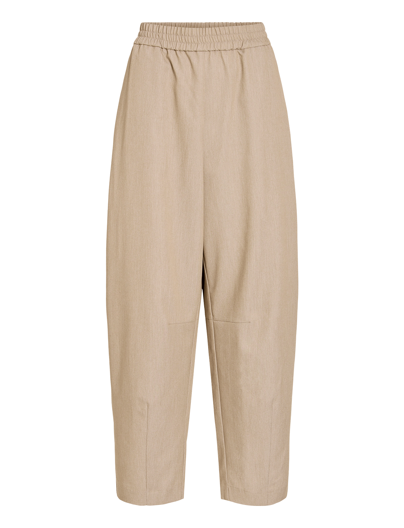 VIEPONINE HW BARREL PANTS - NATURAL MELANGE