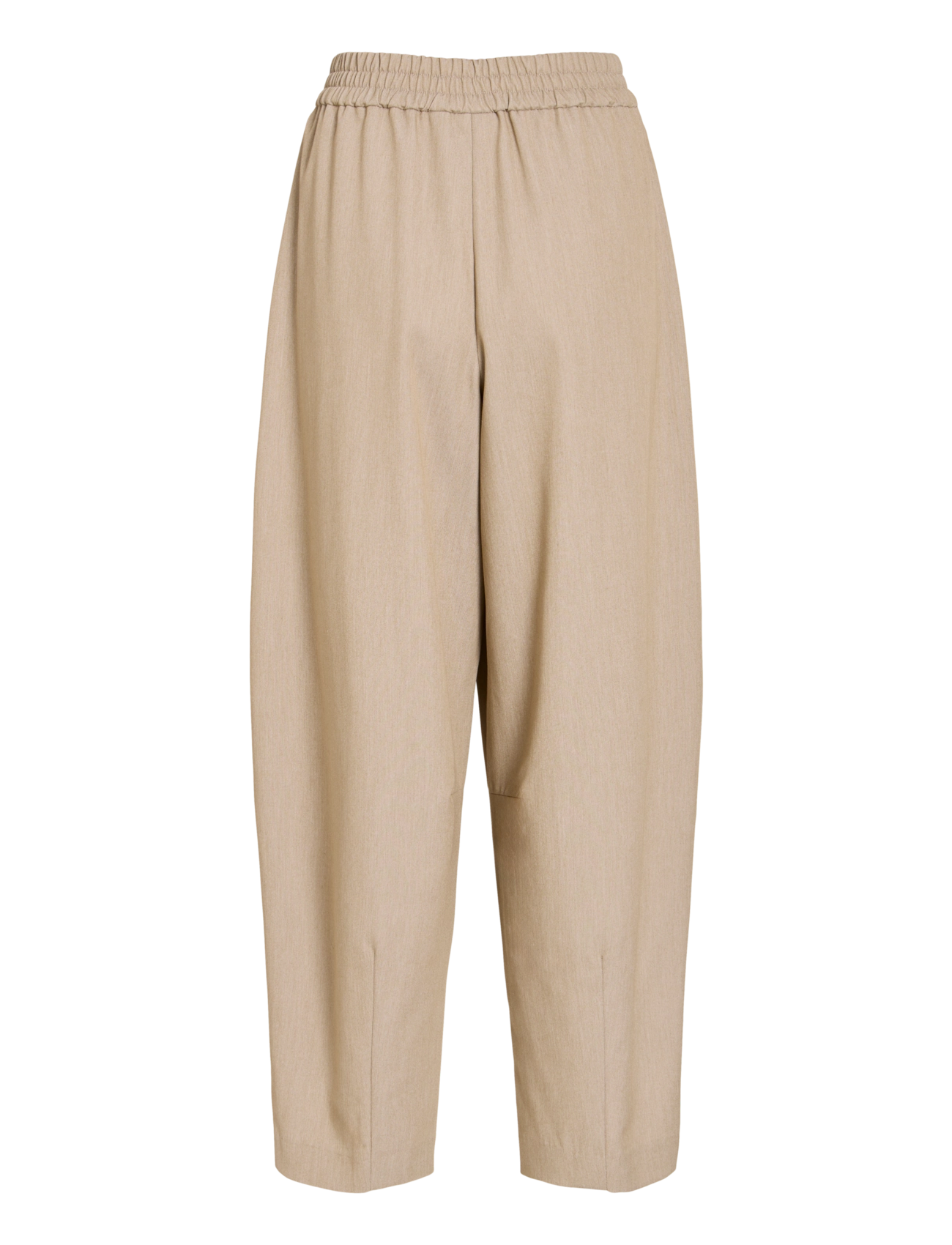 Vila - VIEPONINE HW BARREL PANTS - natural melange - 1