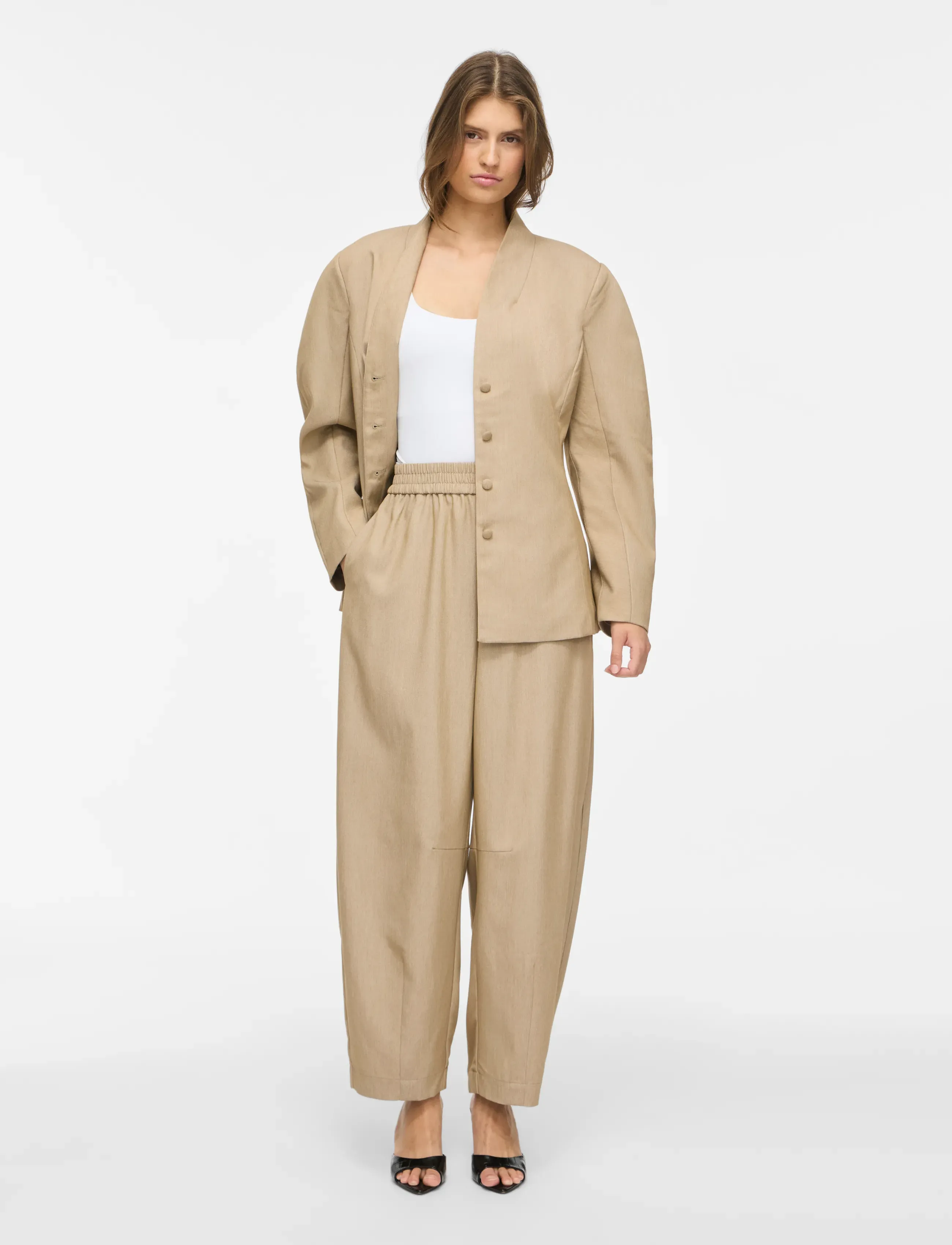 VILA Vieponine Hw Barrel Pants byxor dam – bild 3