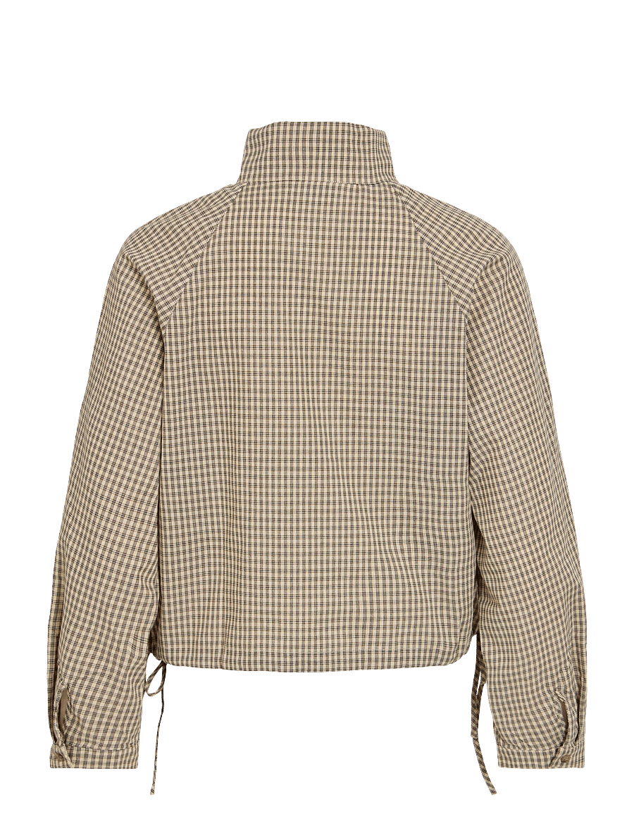 Vila - VISALINA L/S HIGH NECK SHIRT - pikkade varrukatega särgid - birch - 1