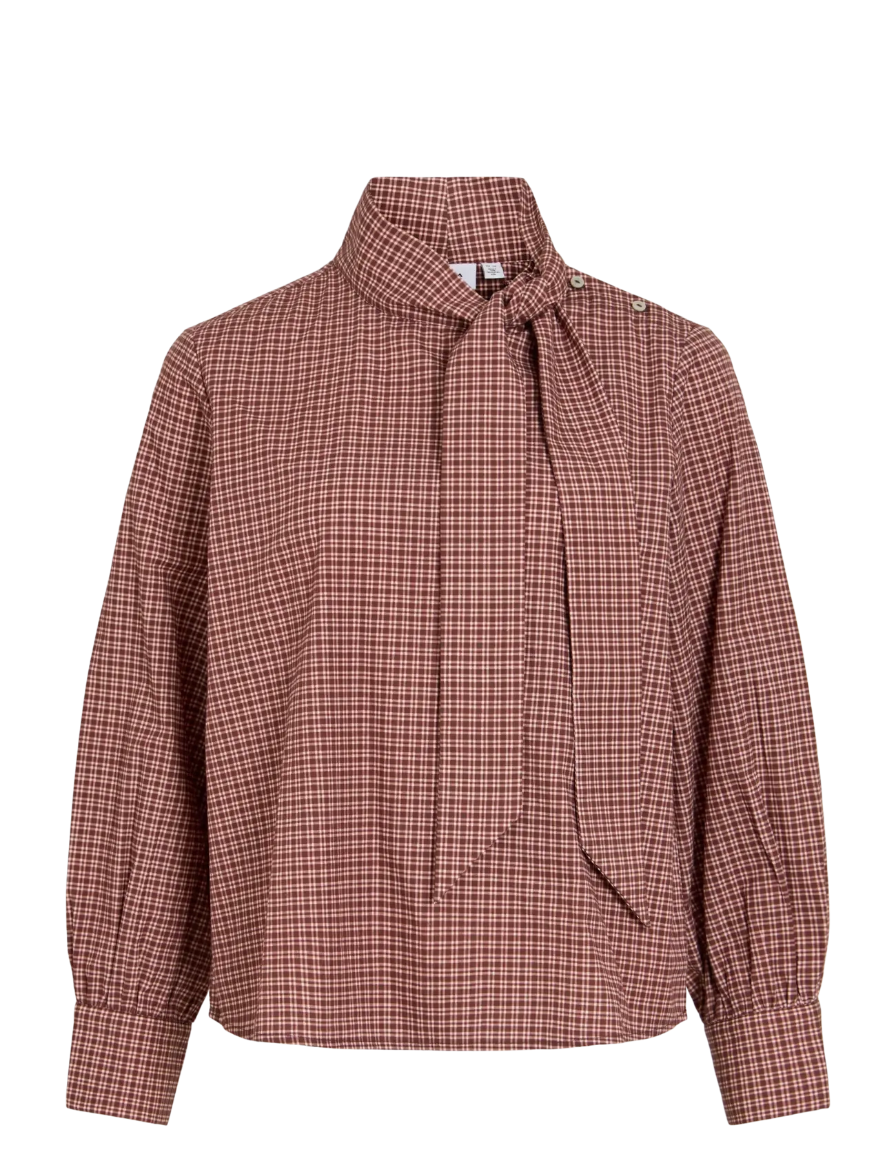 Vila VIOLGA L/S TOP - Blouses - PORT ROYALE / burgundy