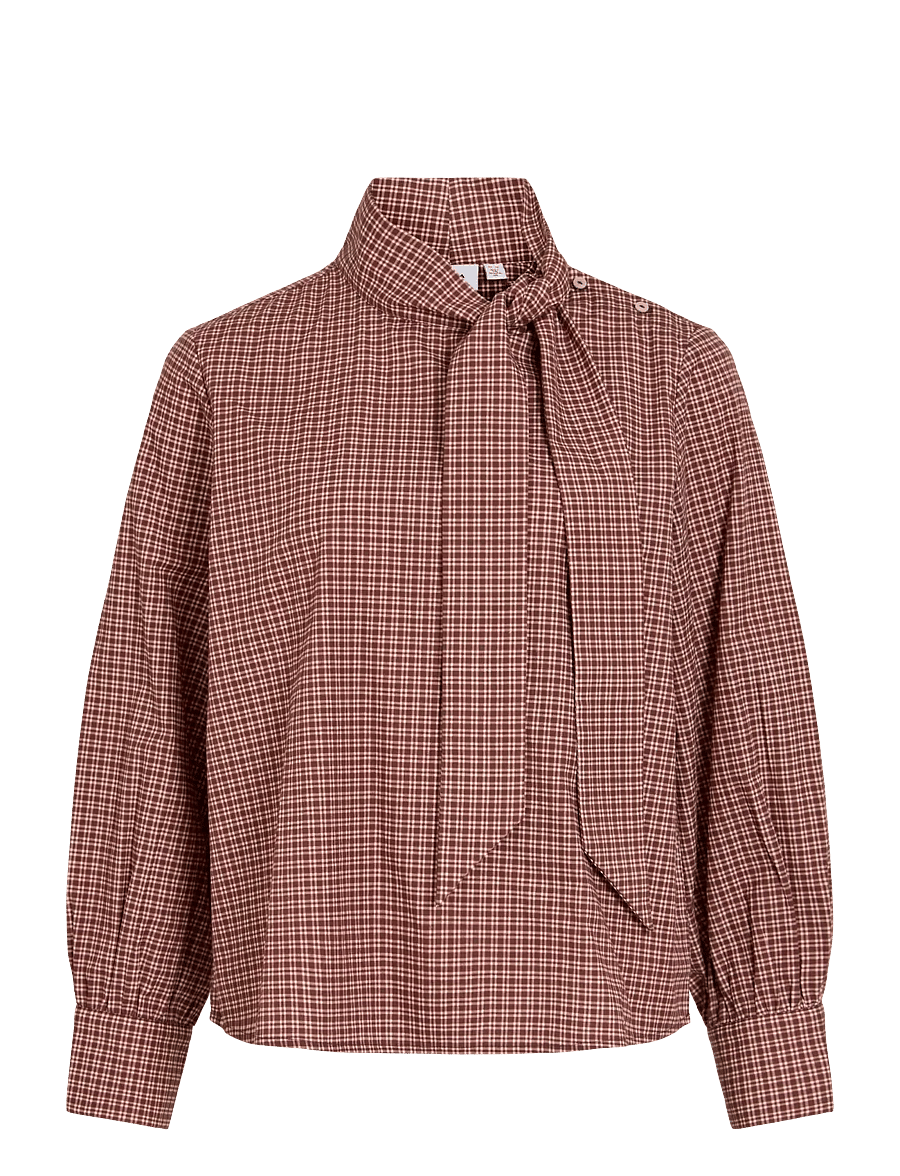 Vila - VIOLGA L/S TOP - langärmelige blusen - port royale - 0