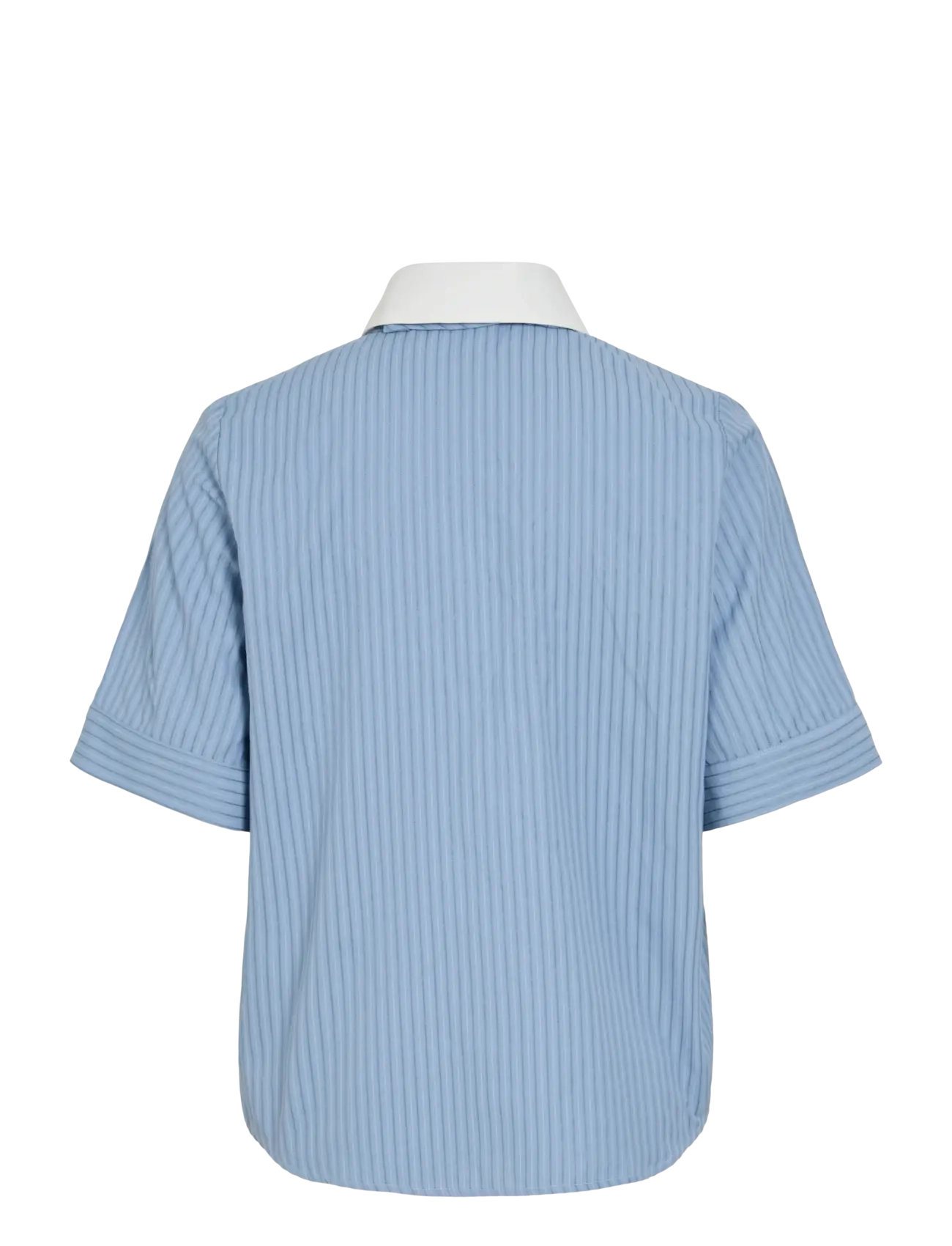 Vila - VILINNA 2/4 SHIRT W. TIE /LN - kortærmede skjorter - nantucket breeze - 1