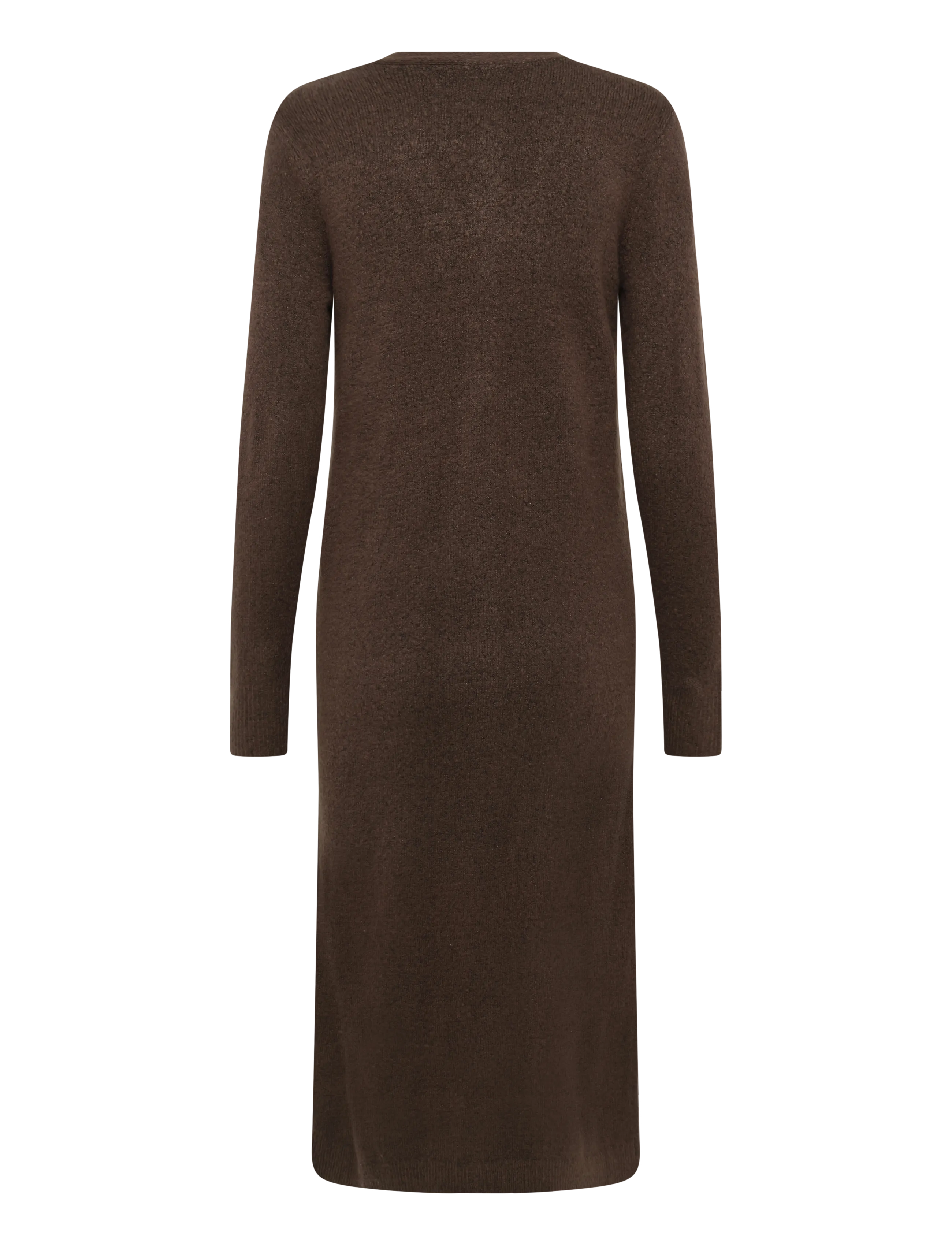 Vila - VIROLFIE L/S ANKLE KNIT DRESS/KA - autumn savings - chocolate brown - 1