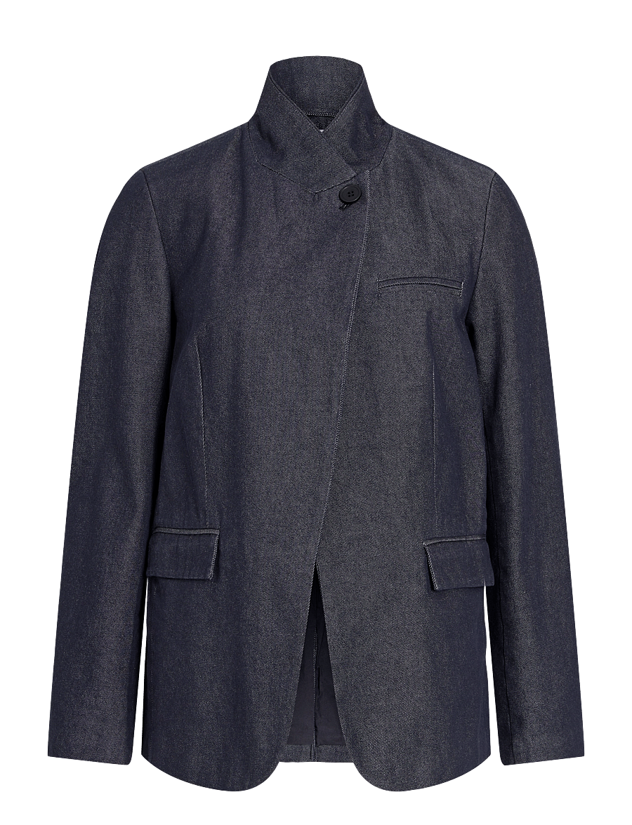 Vila - VILEATA L/S DNM BLAZER - dark blue denim - 1