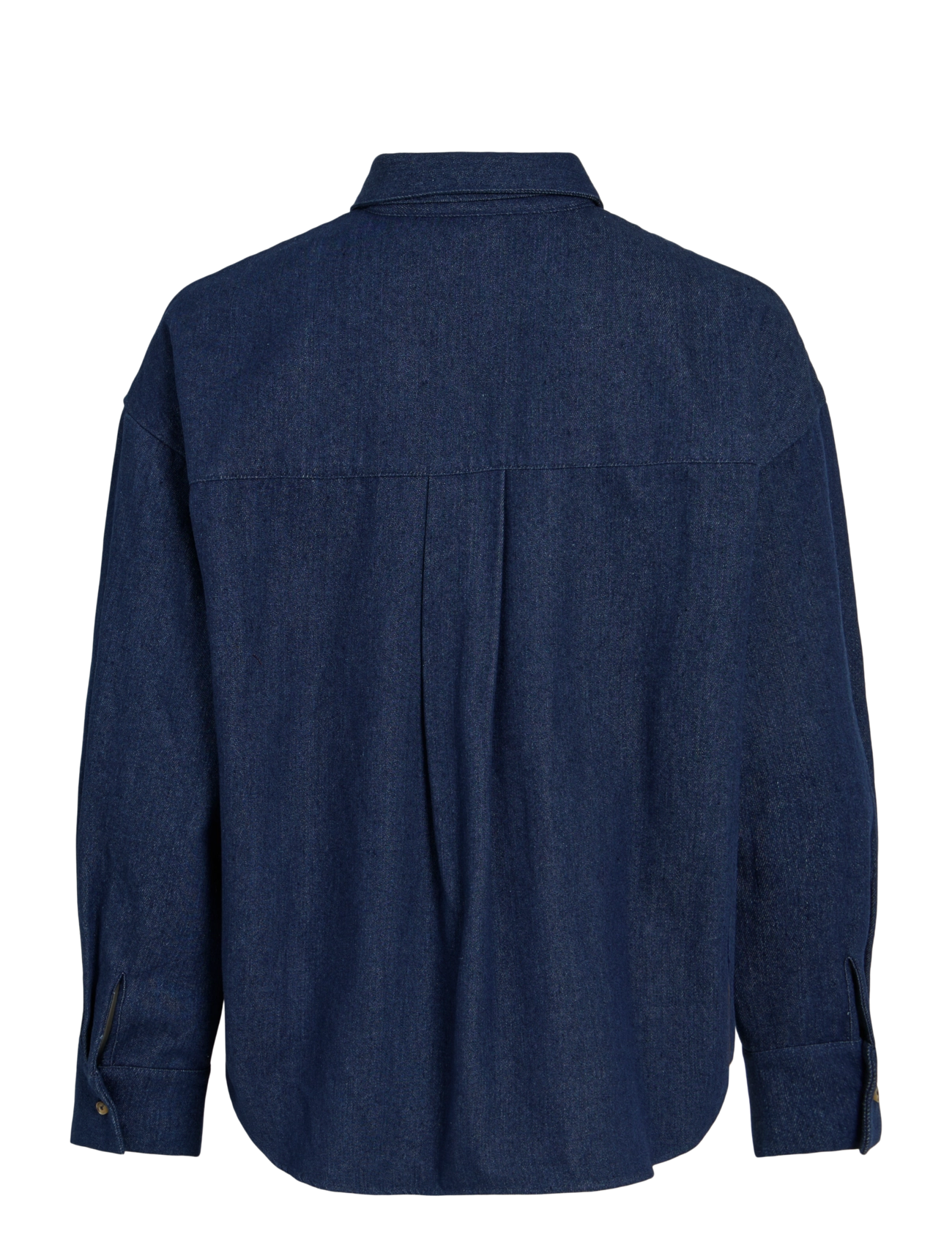Vila - VIRALO L/S SHIRT W/ TIE - dark blue denim - 1