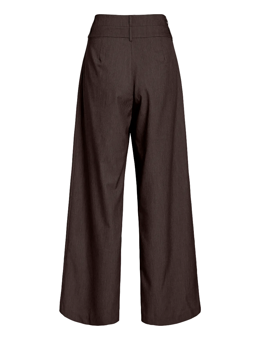 Vila - VILAIFI HW WIDE PANTS/KA - coffee bean - 1