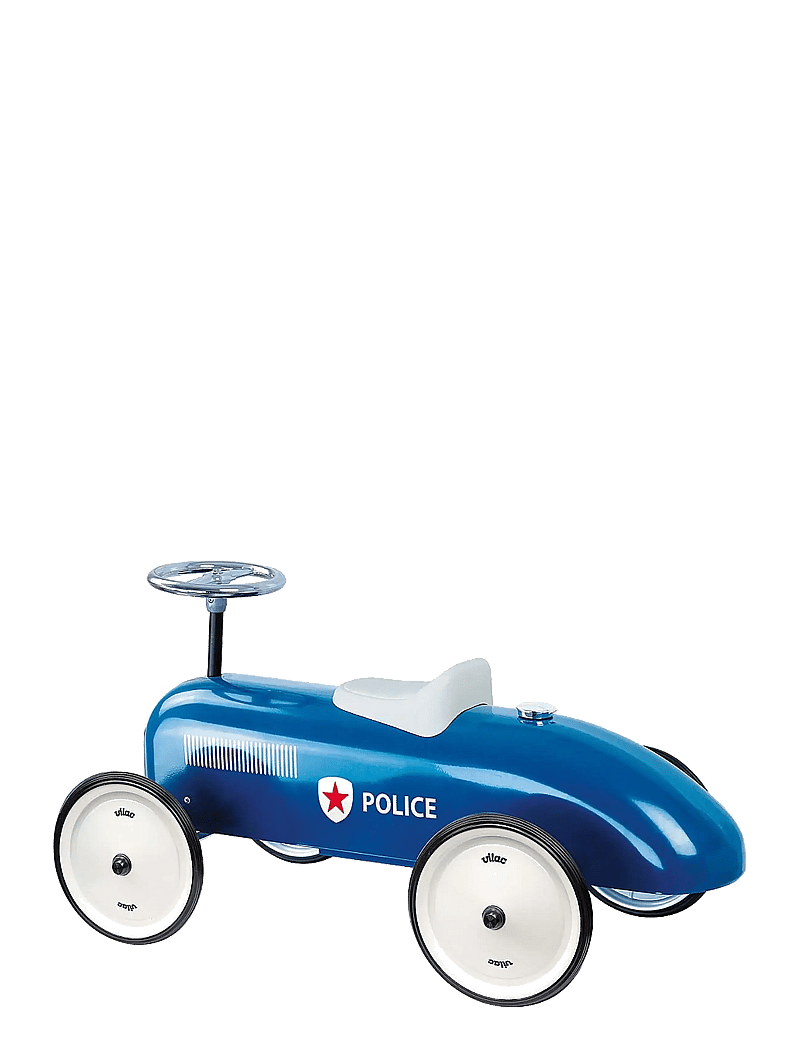 Vilac - Vintage Ride-On Car - Police - pealistutavad mänguasjad - blue - 2
