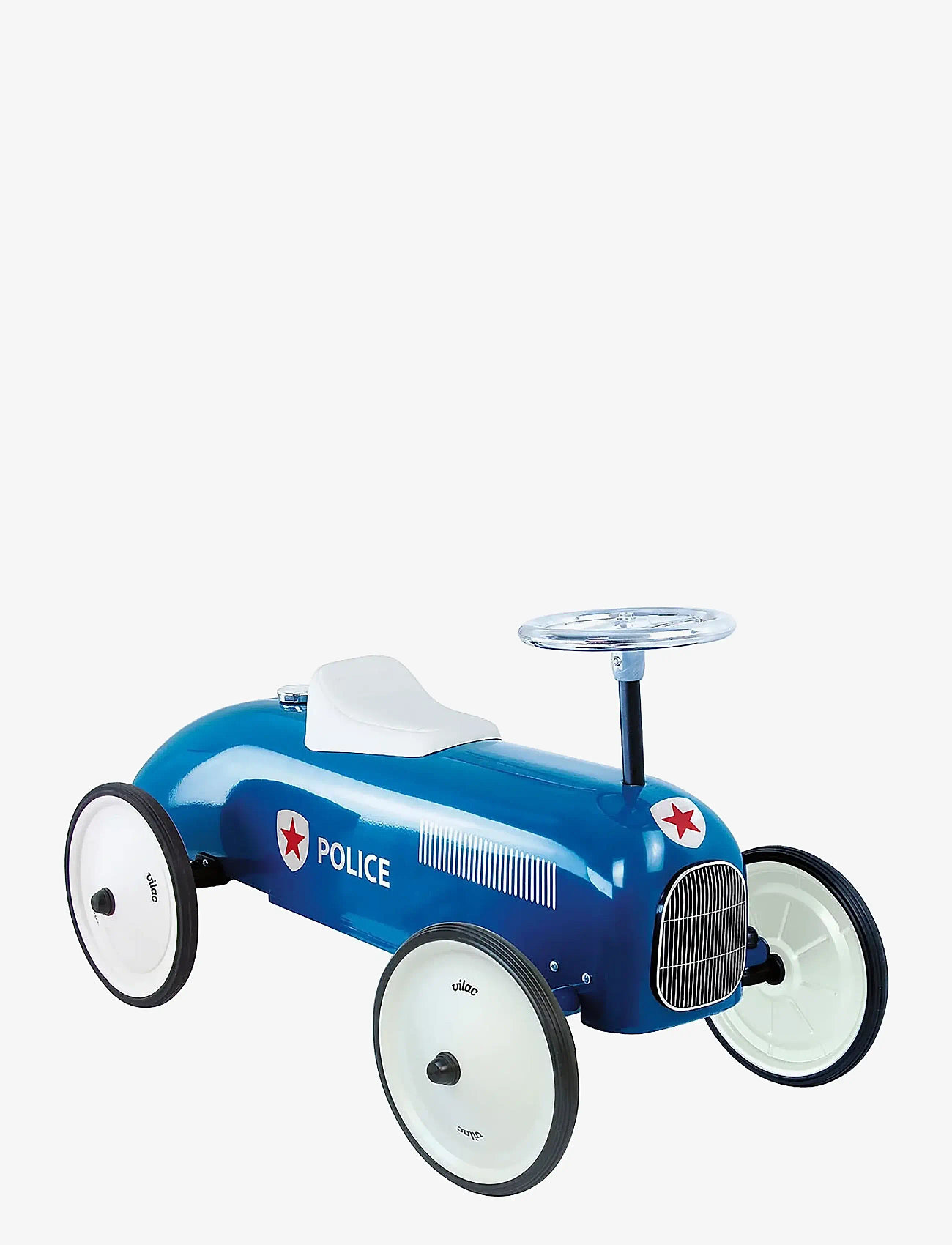 Vilac - Vintage Ride-On Car - Police - gåbiler - blue - 3