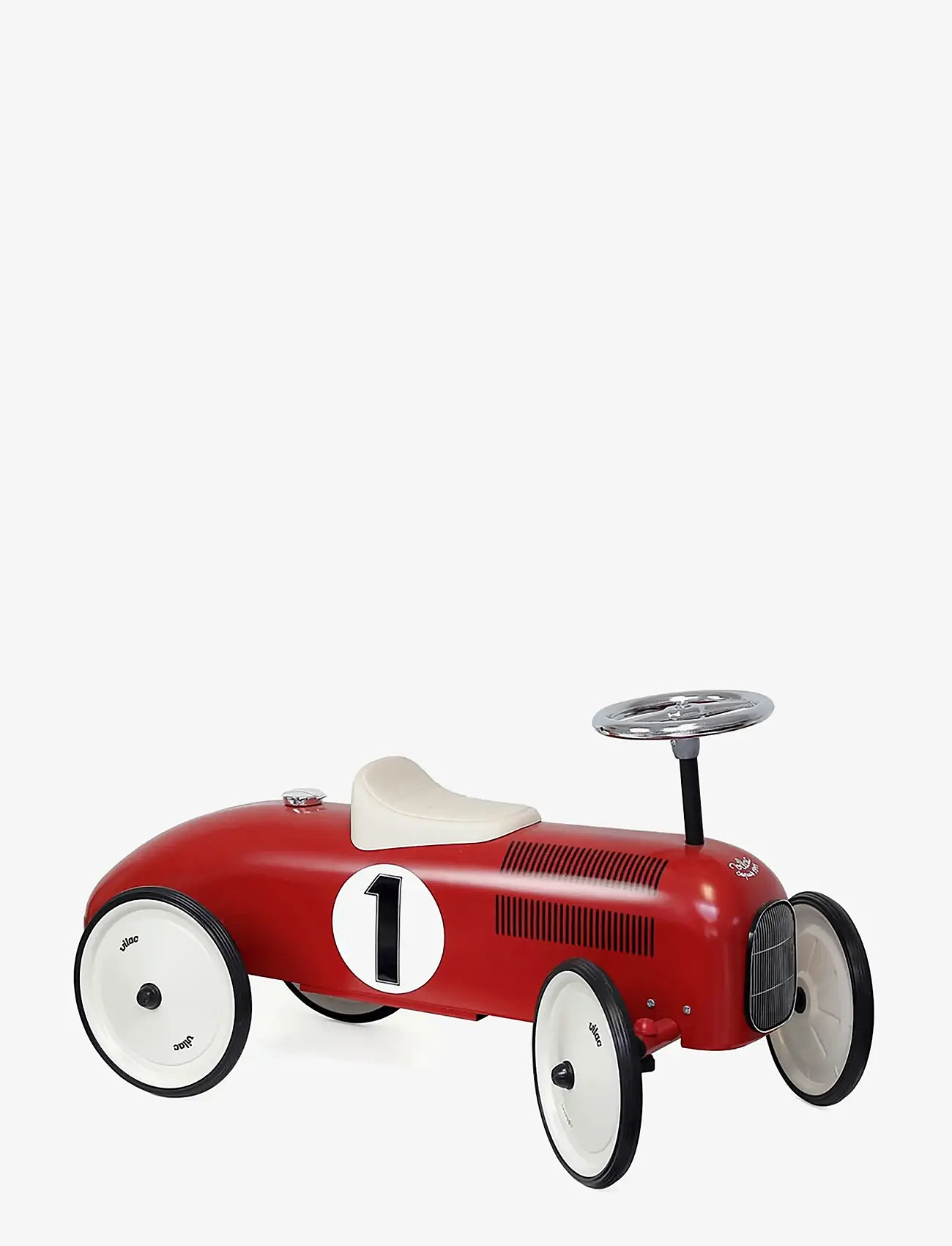 Vilac - Vintage Ride-on Car - Red & Cream - pealistutavad mänguasjad - red - 1