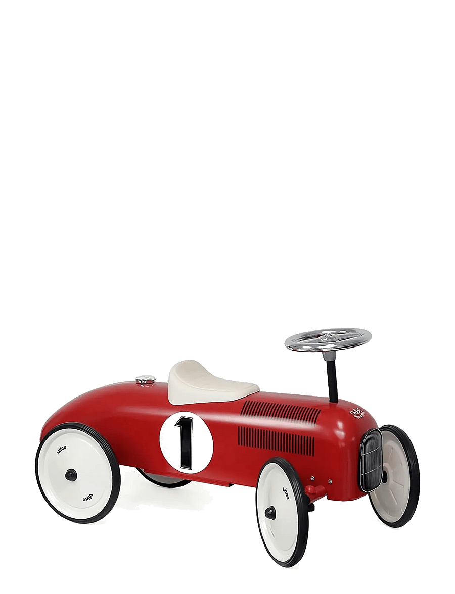 Vilac - Vintage Ride-on Car - Red & Cream - aufsitzspielzeug - red - 1