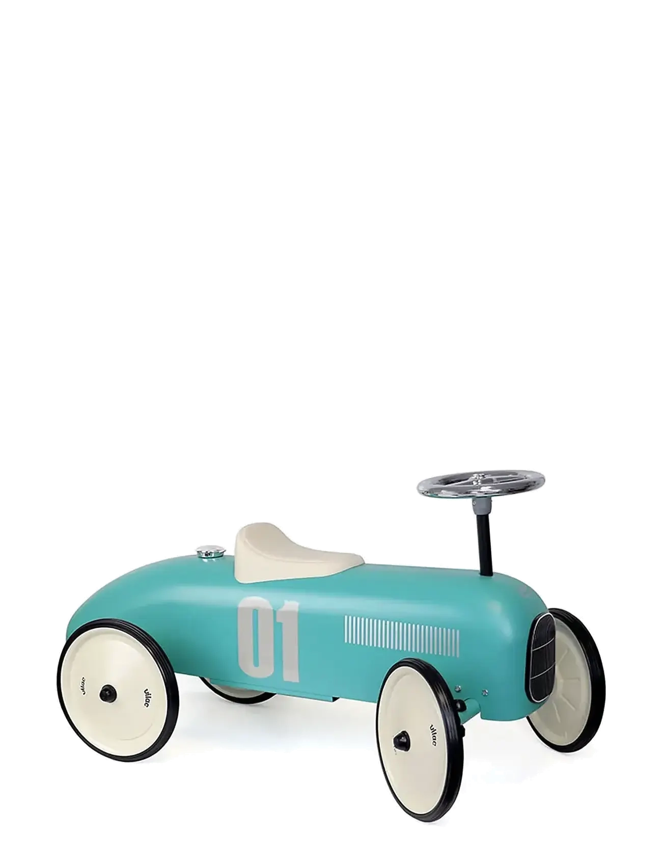 Ride-On - Metal Vintage Car - Blue Aqua - TURQUOISE