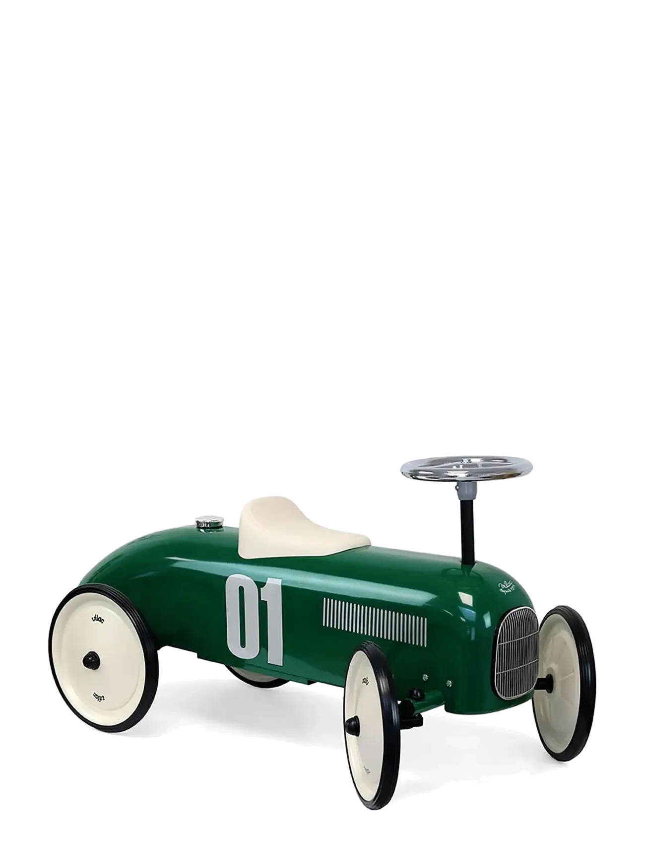 Vilac Vintage Ride-on Car - British Green - Mänguasjad - BRITISH GREEN / green