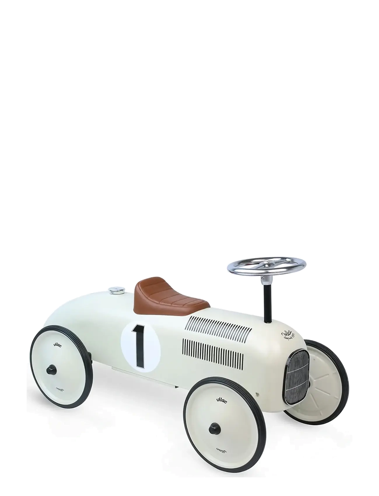Vilac White metal car - Važinėjimas ant žaislų - WHITE / white