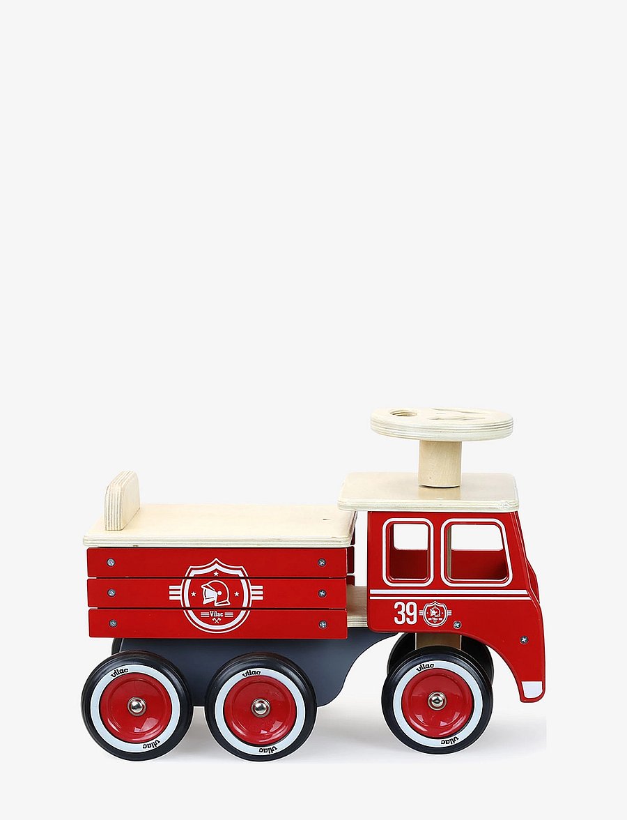Vilac - Ride-On Firetruck - feuerwehrautos - red - 0