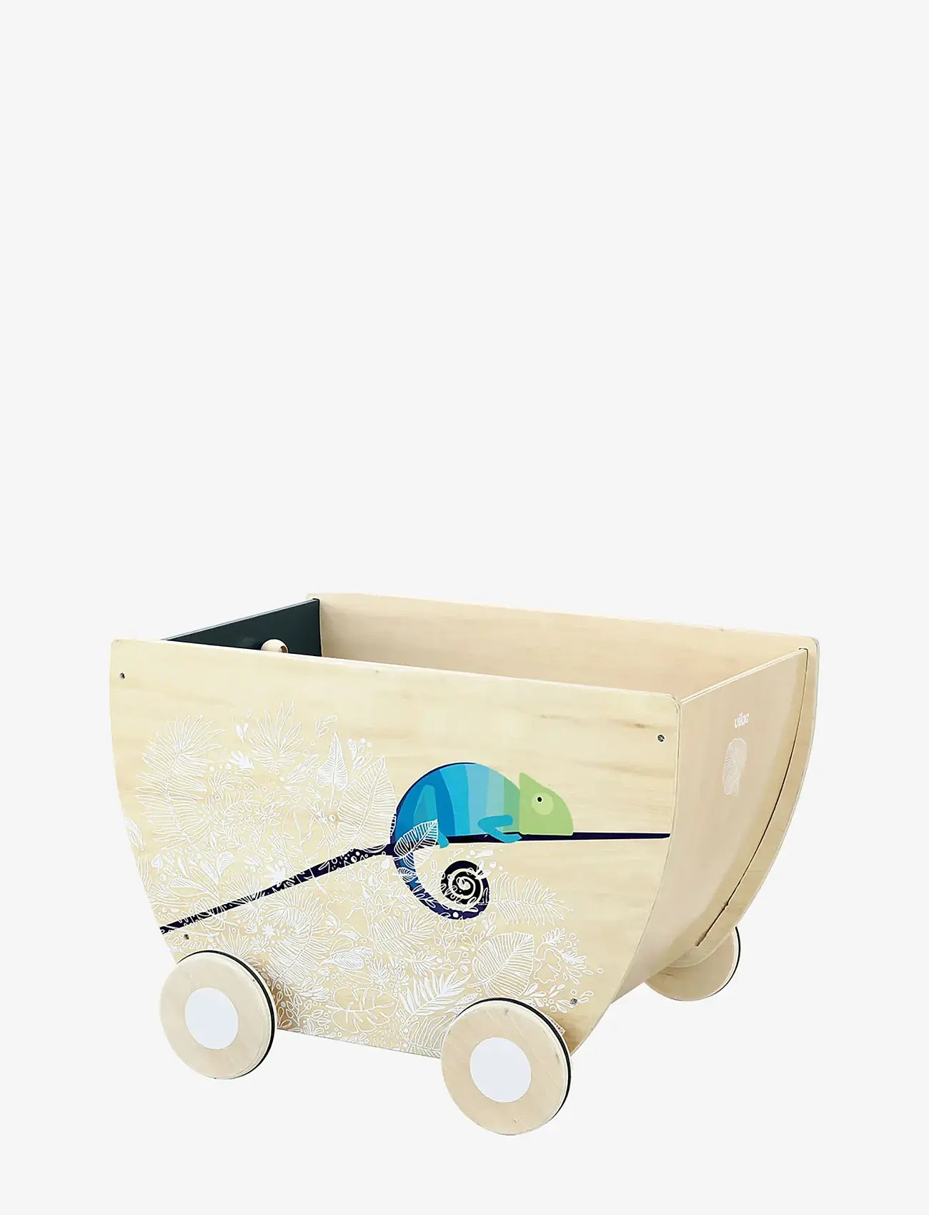 Vilac - Toy box cart - förvaringslådor - nature - 2