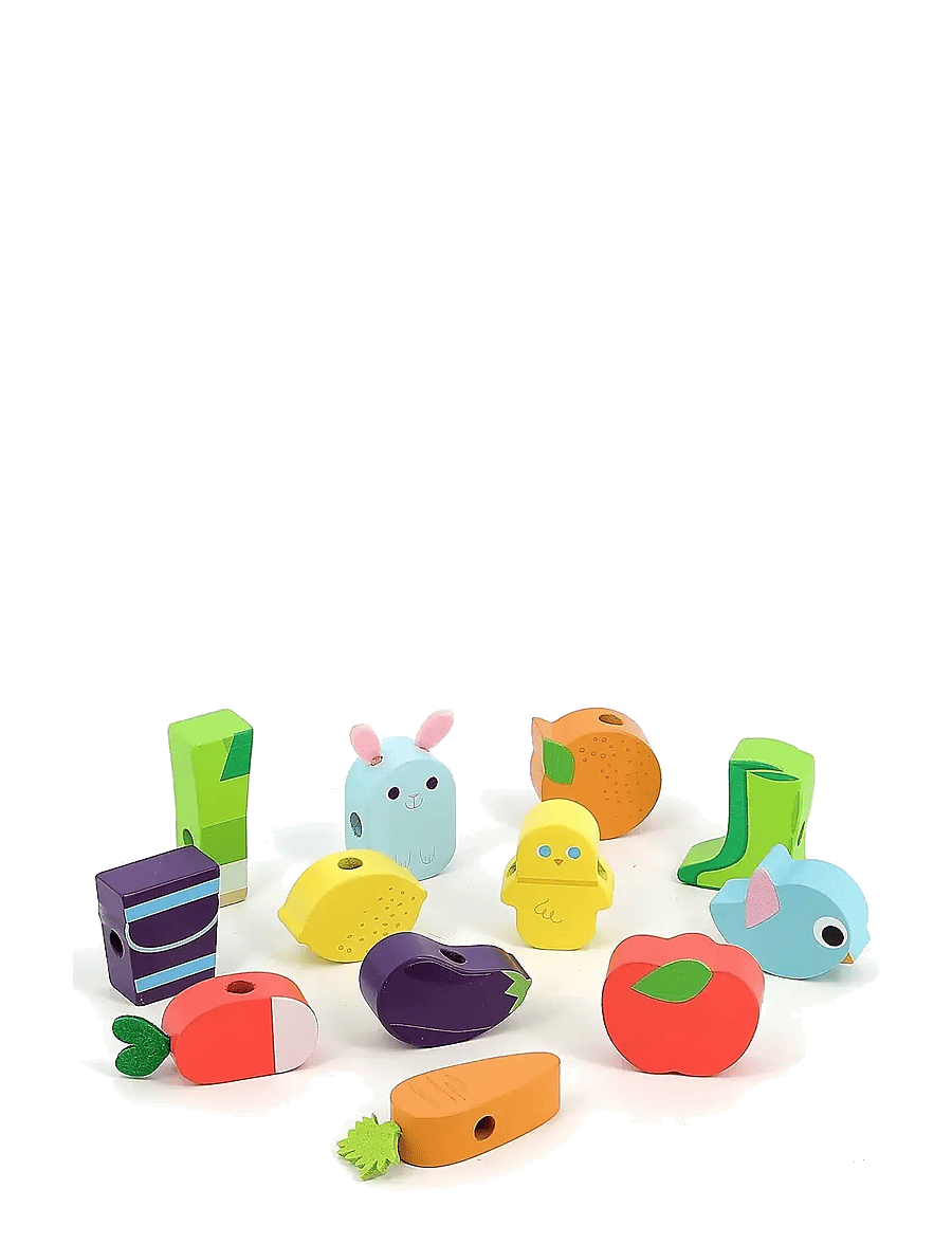 Vilac - Large Beads Set - Vegetable Garden - mängutoit ja -koogid - multi - 1